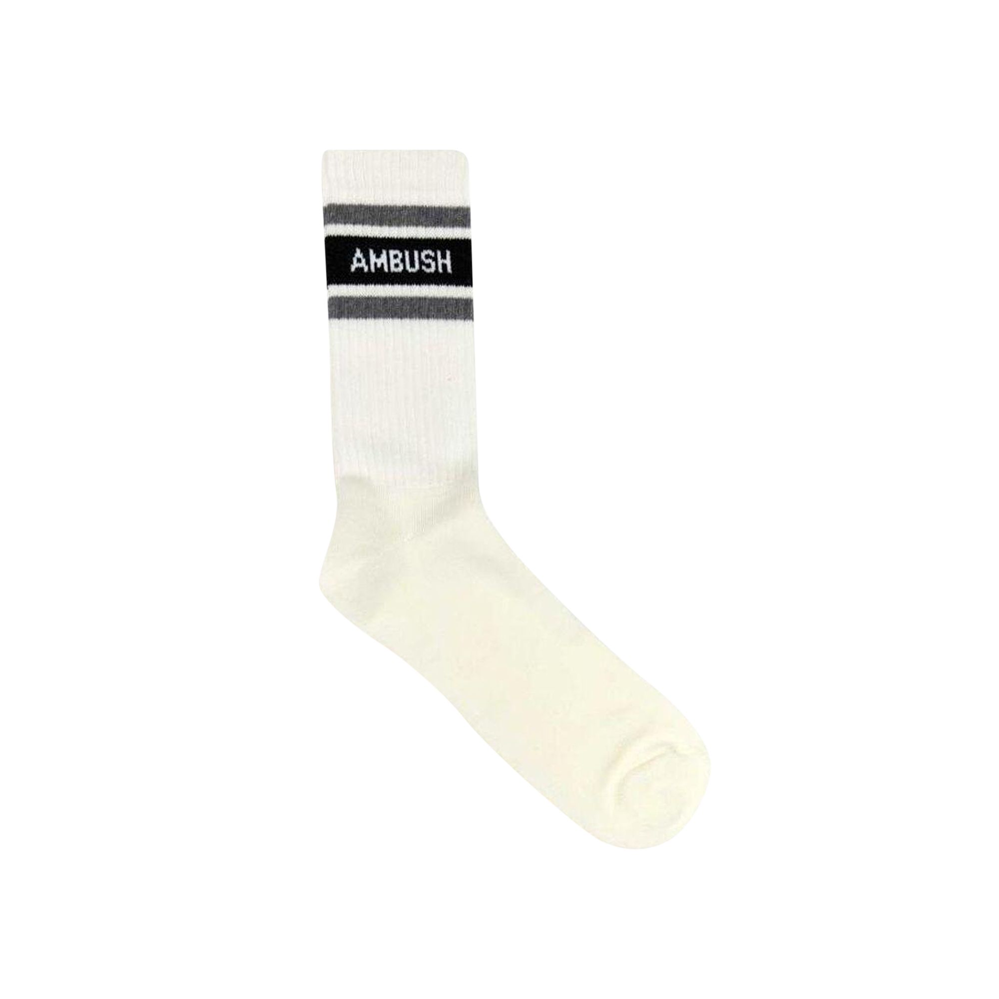 Pre-owned Ambush Sport Logo Socks 'white' | Men's Size Xs/s