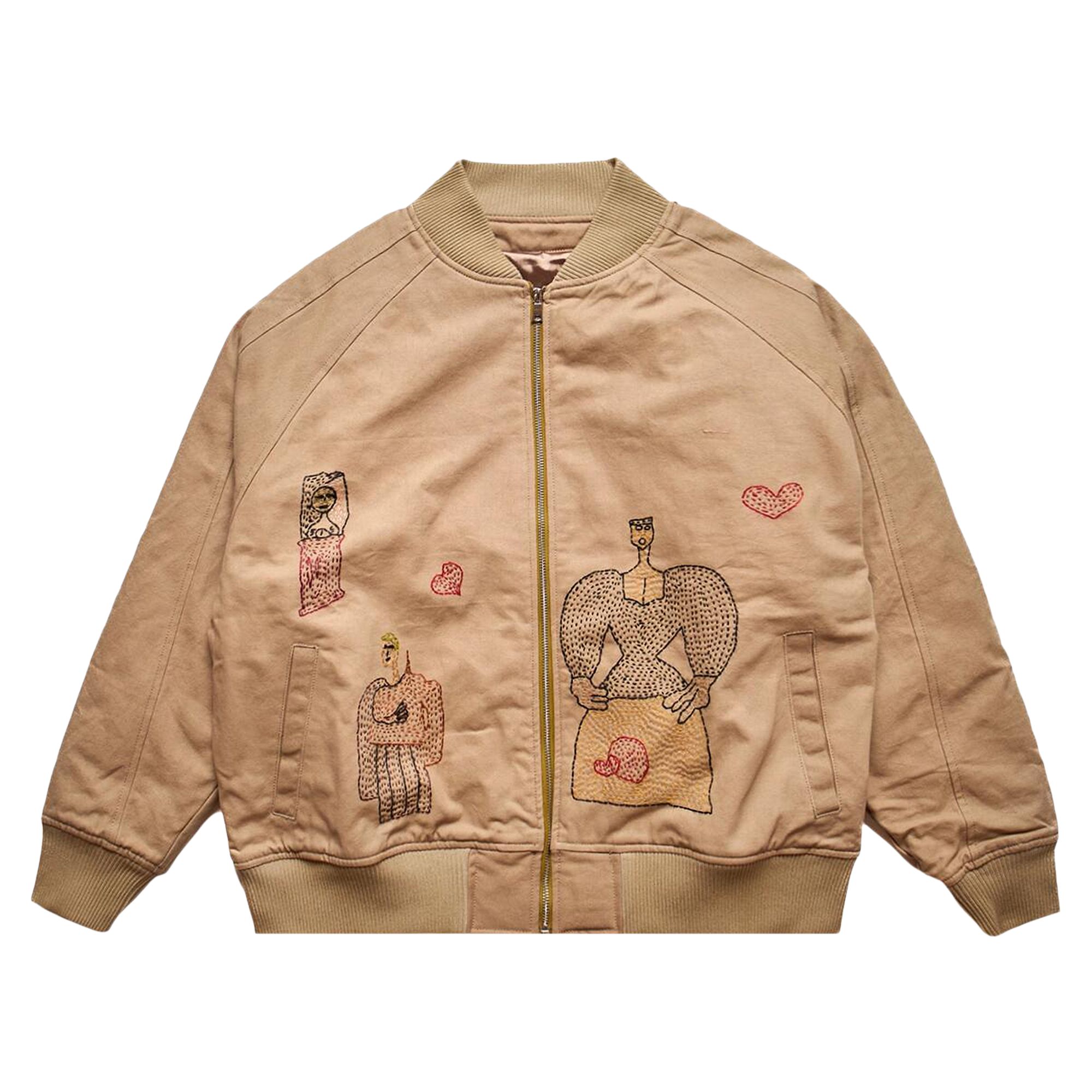 Pre-owned Glass Cypress Embroidered Motif Jacket 'brown' | Men's Size L