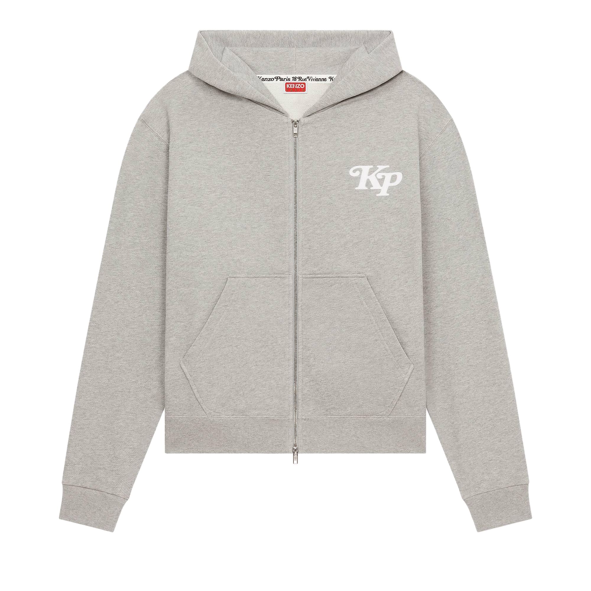 Pre-owned Kenzo X Verdy Full Zip Hoodie 'grey' | Men's Size S