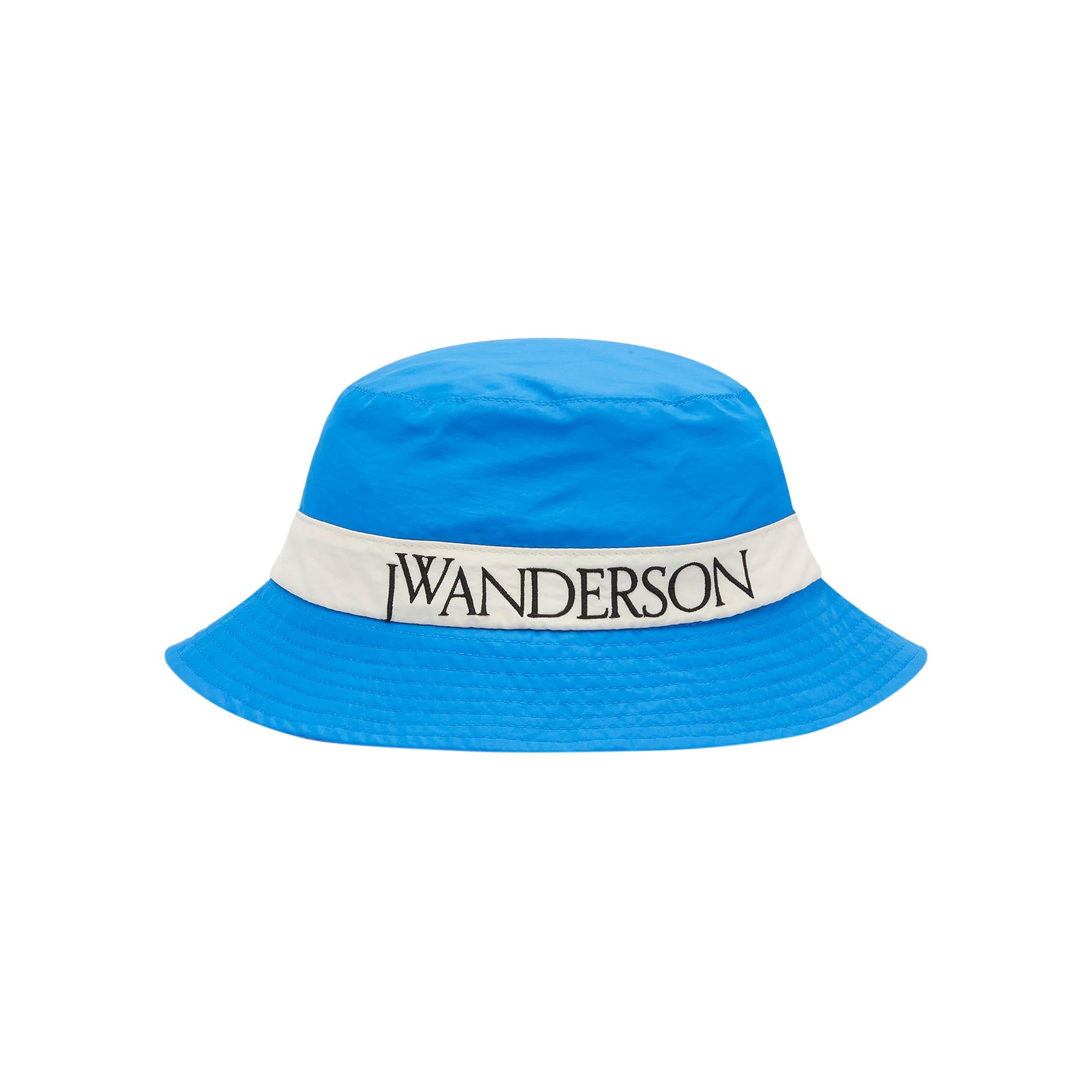 Pre-owned Jw Anderson Logo Bucket Hat 'blue' | Men's Size S/m