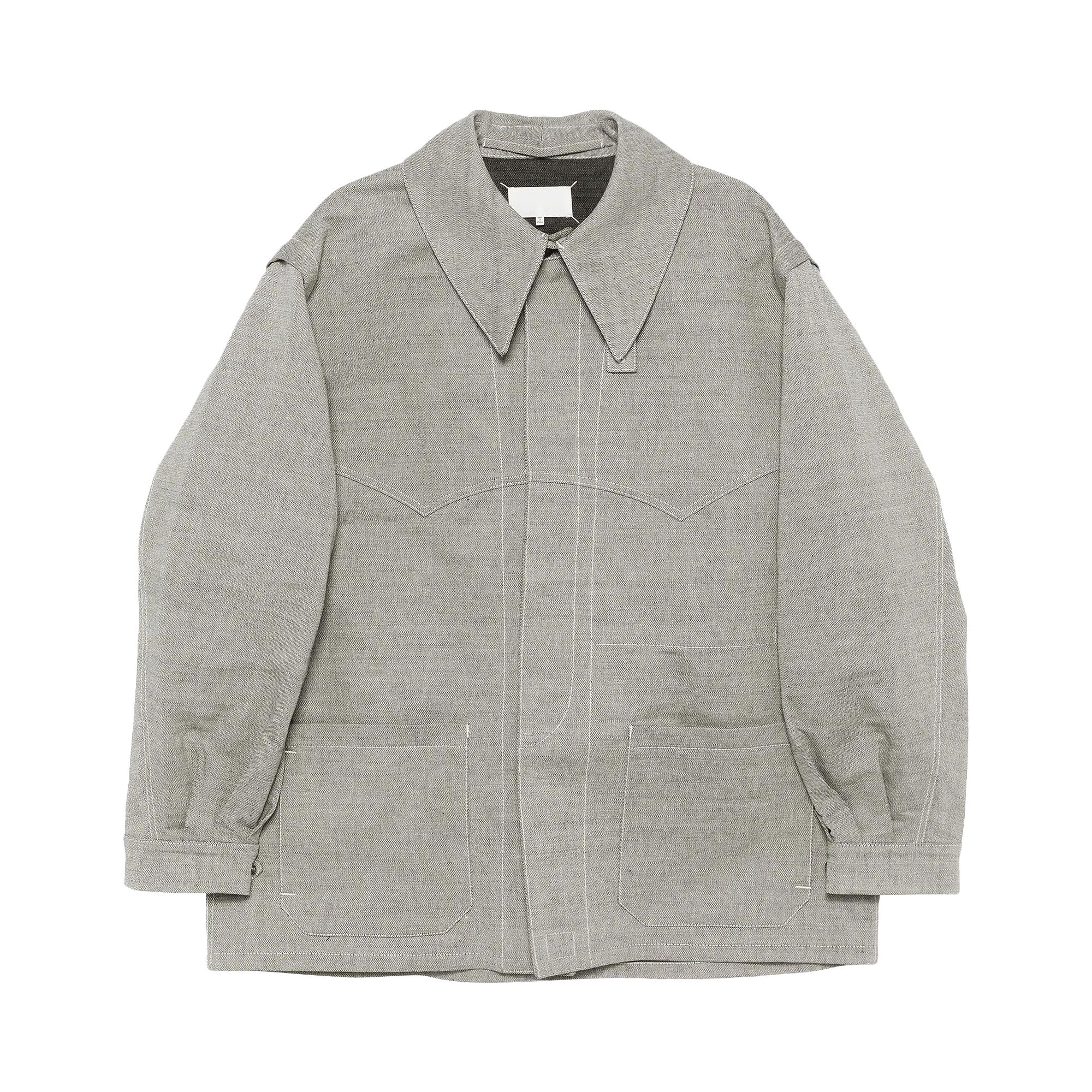Pre-owned Maison Margiela Twill Oversize Jacket 'grey' | Men's Size 52