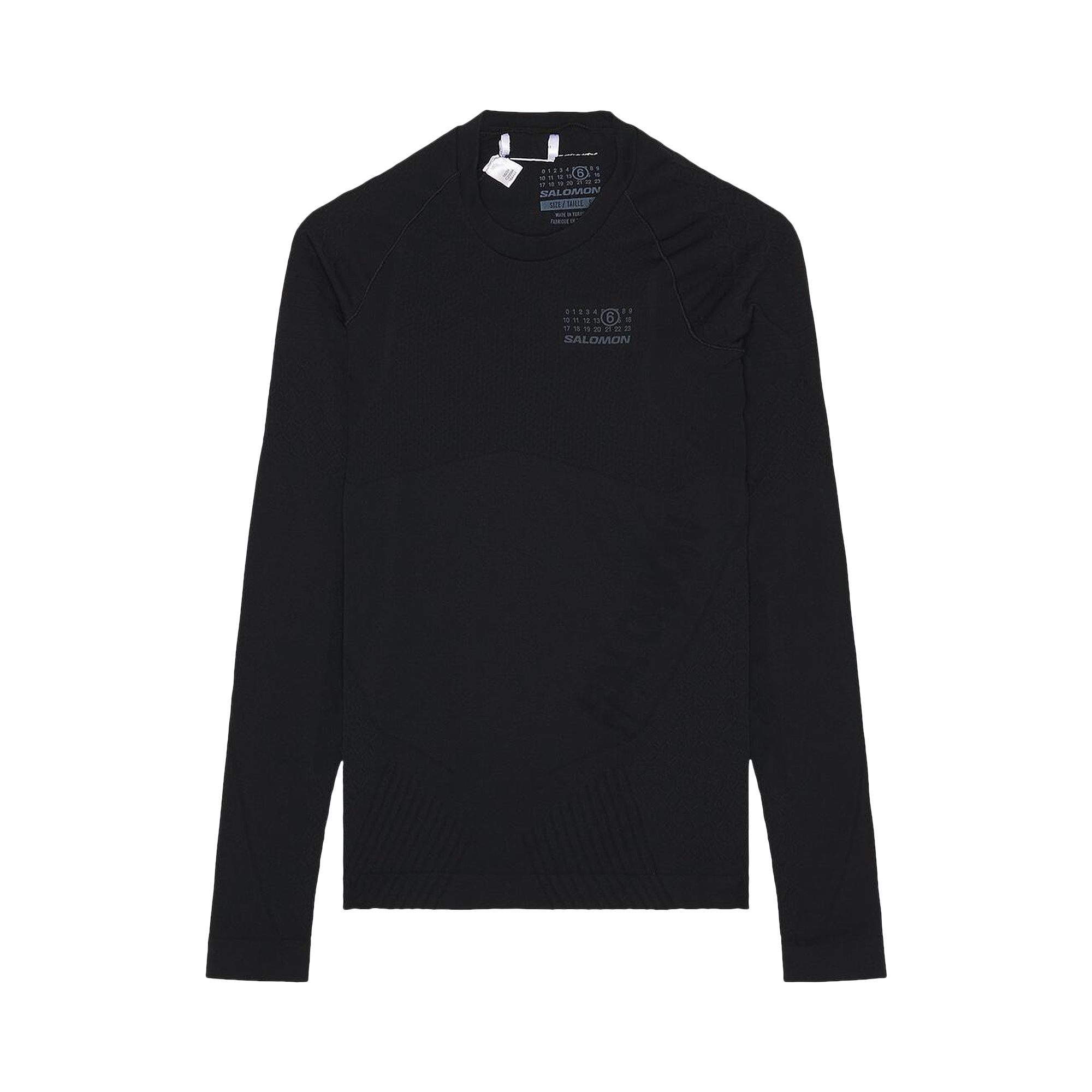 Pre-owned Mm6 Maison Margiela X Salomon Technical Long-sleeve Top 'black' | Men's Size L