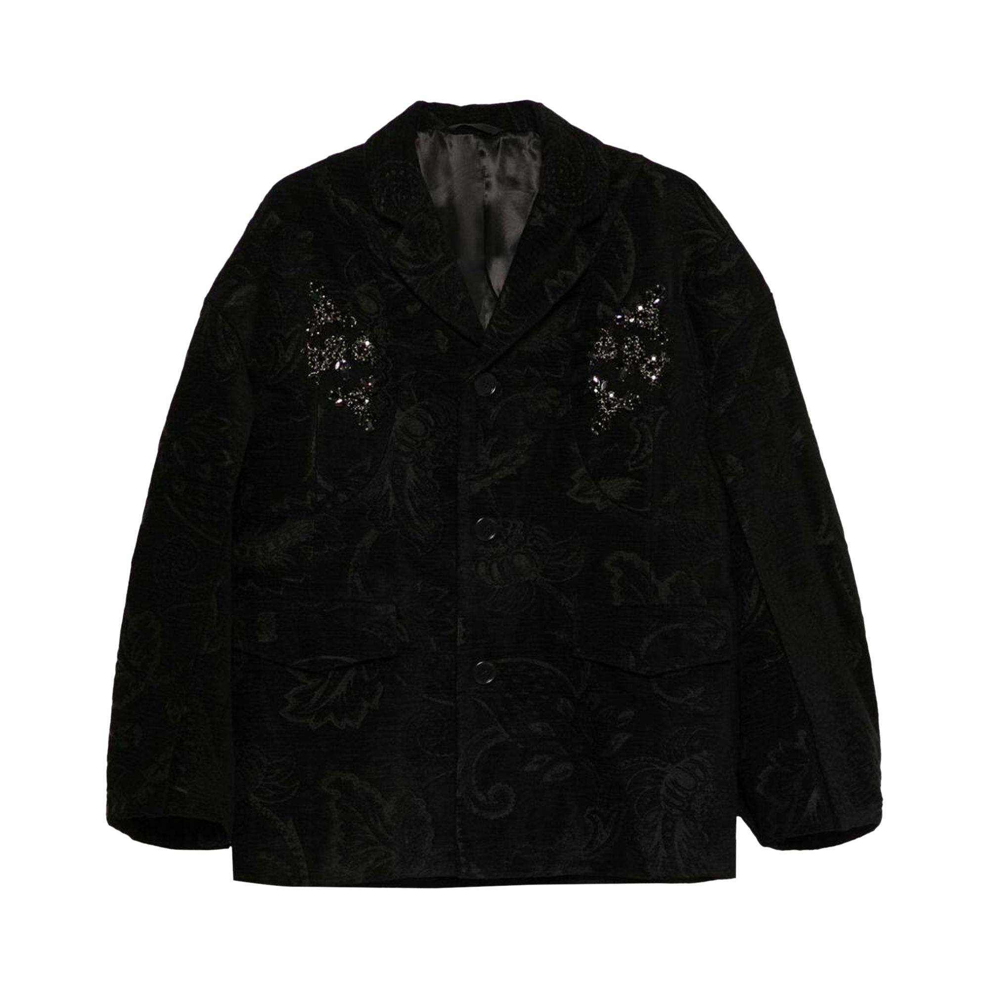 Pre-owned Simone Rocha Boxy Armour Jacket 'black' | Men's Size Xl