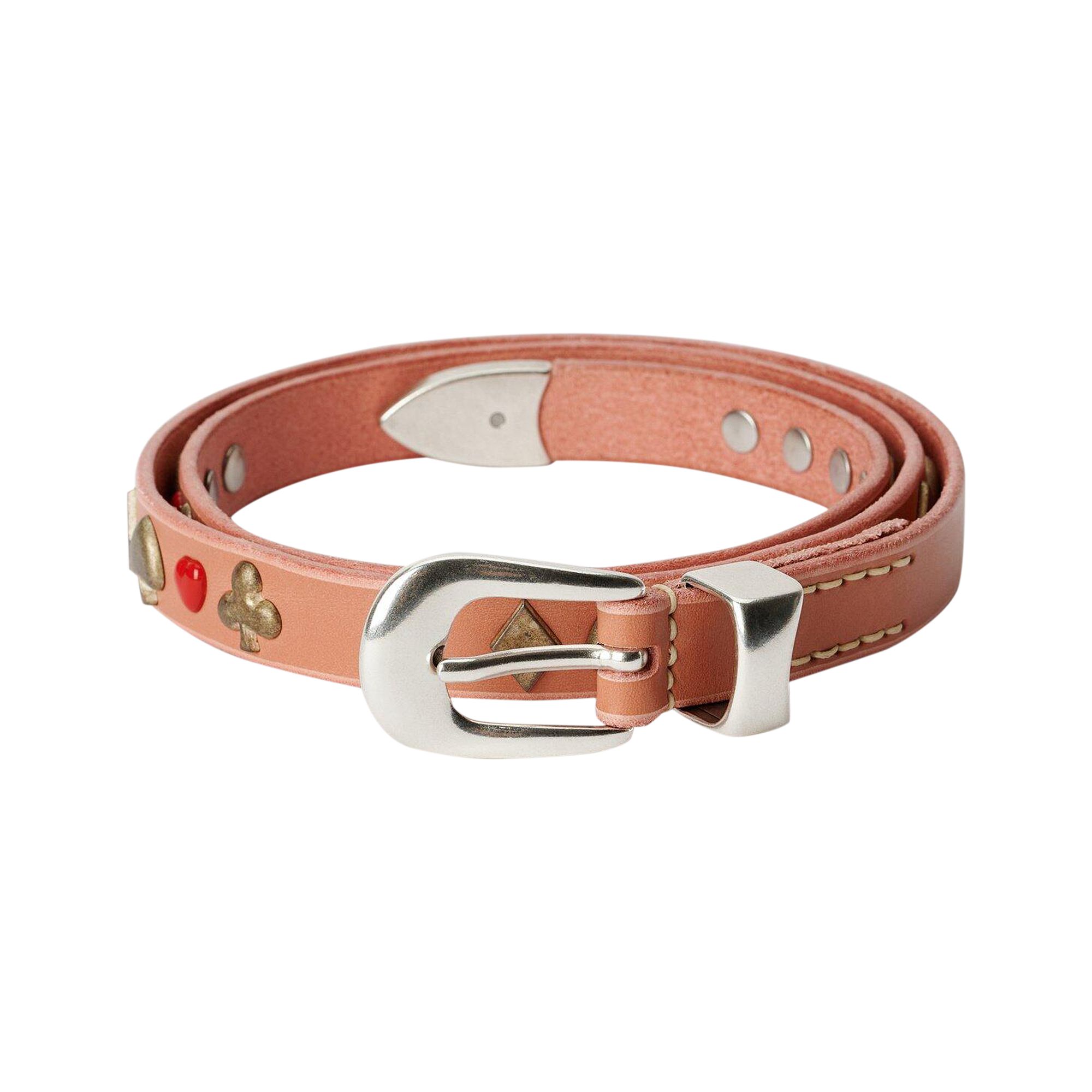 Pre-owned Our Legacy Card Deck Belt 'pink' | Men's Size Xxxs