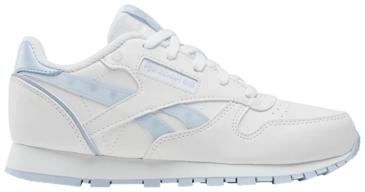 Reebok Classic Leather Step n Flash 20 Little Kid White Y2K Blue