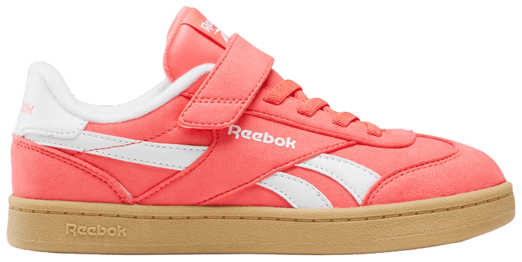 Reebok Smash Edge Elastic Lace  Top Strap Little Kid Sunset Coral
