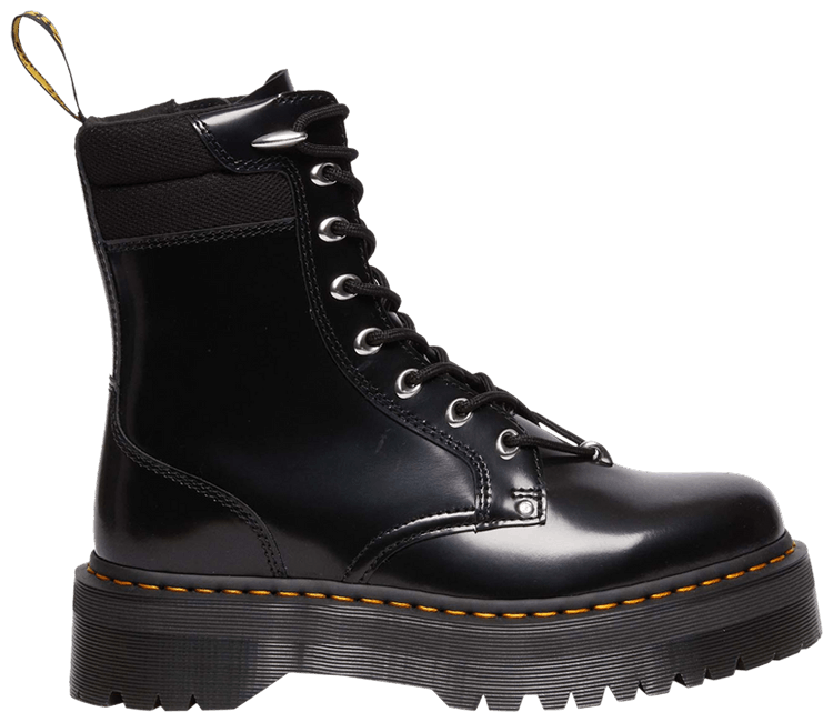 Jadon 2 Hardware Buttero Leather Platform Boot Black