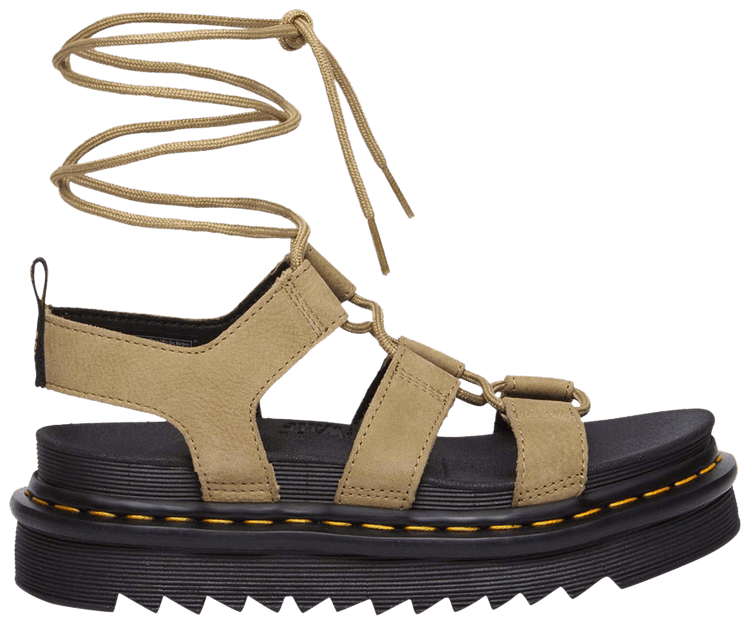Dr Martens Wmns Nartilla Tumbled Leather Gladiator Sandal Savannah Tan