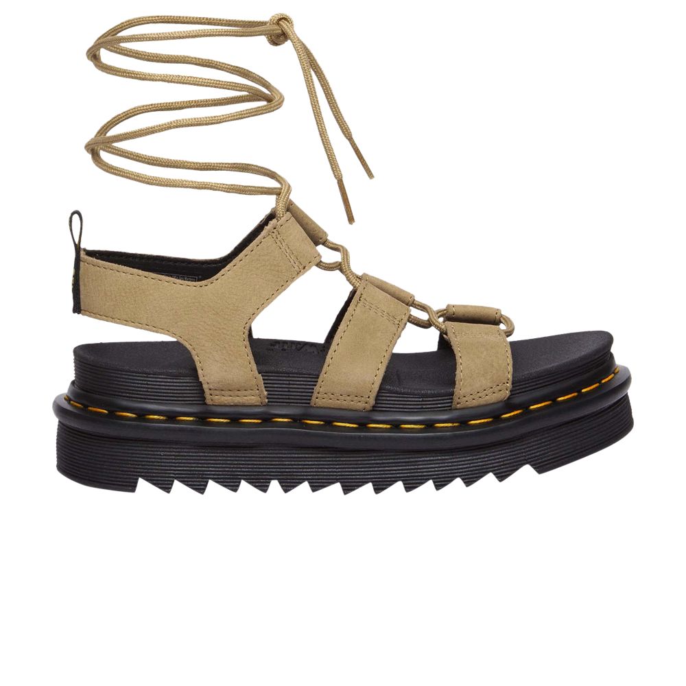 Pre-owned Dr. Martens' Dr. Martens Wmns Nartilla Tumbled Leather Gladiator Sandal 'savannah Tan' | Women's Size 8