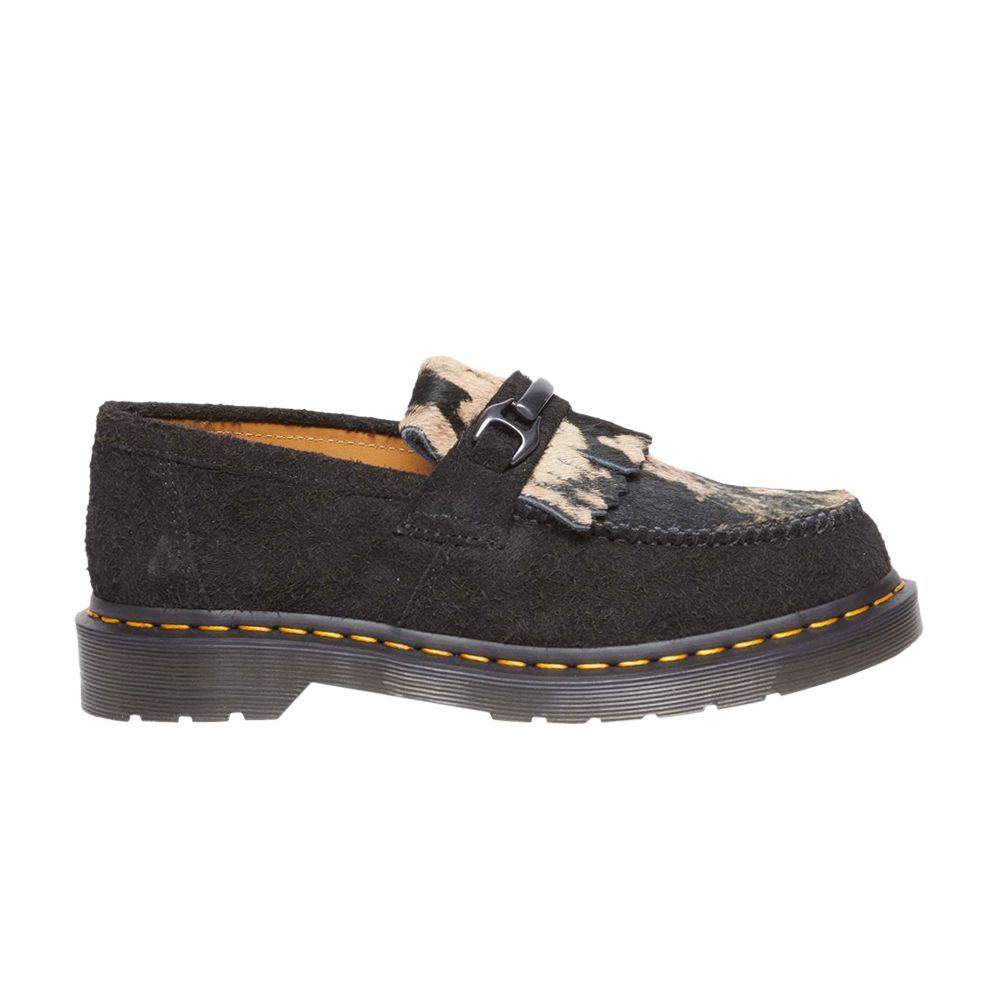 Pre-owned Dr. Martens' Dr. Martens Adrian Snaffle Hair On Loafer 'black Beige' | Men's Size 4