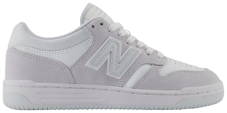 New Balance 480 Big Kid White Grey