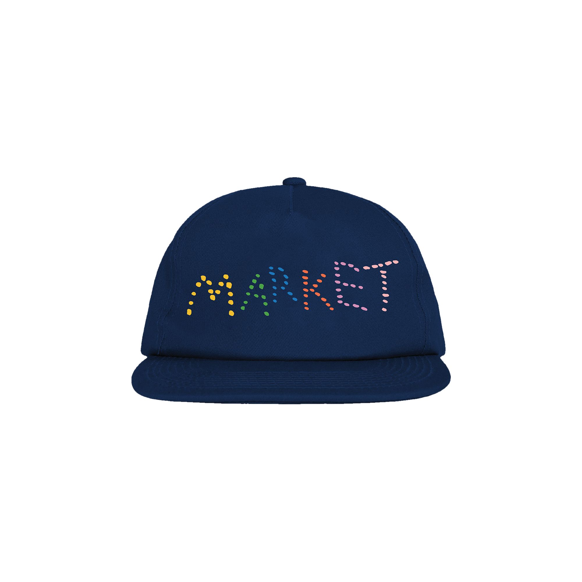 Pre-owned Market Soft Stitch 5 Panel Hat 'blue'