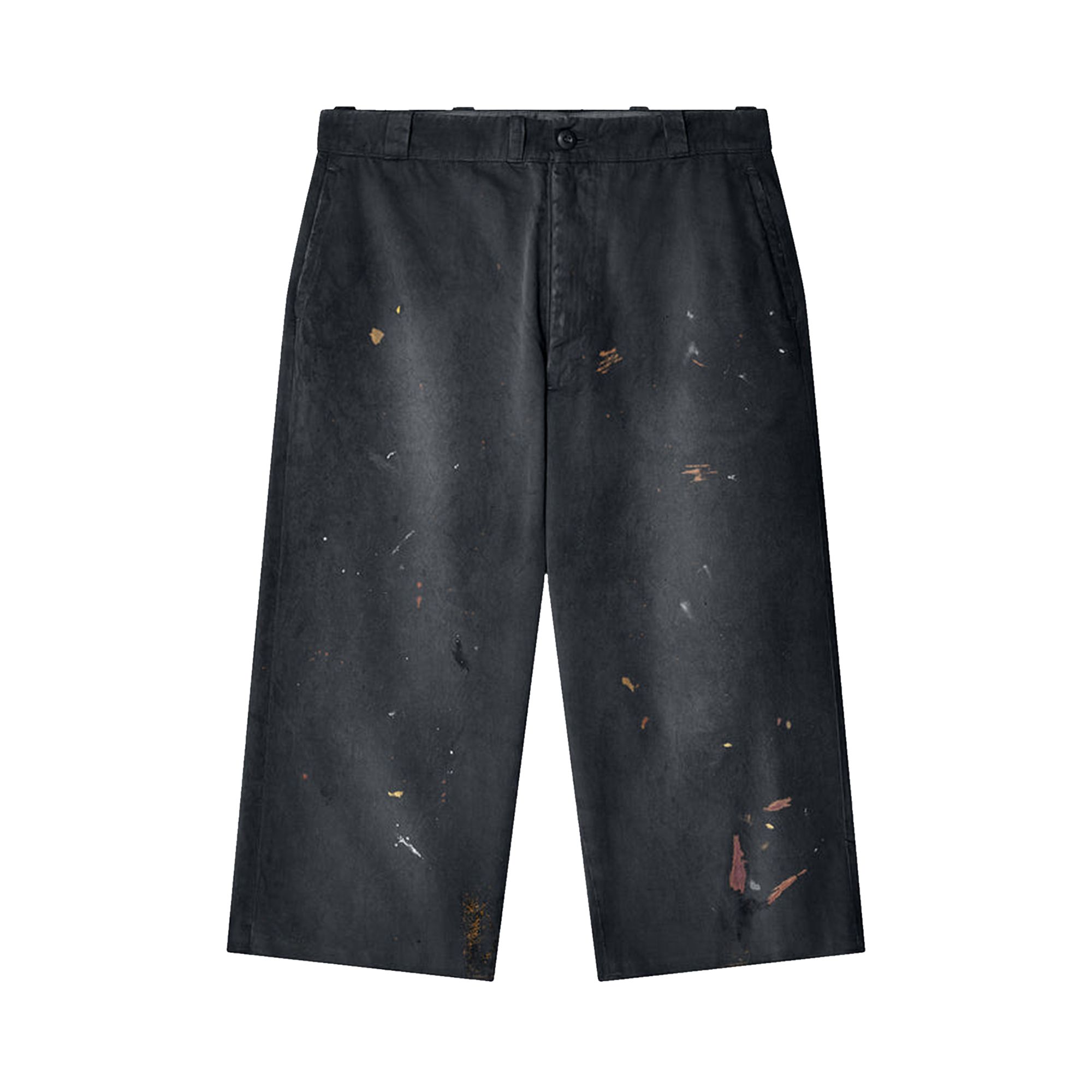 Pre-owned Mm6 Maison Margiela Gabardine Shorts 'black' | Men's Size 48