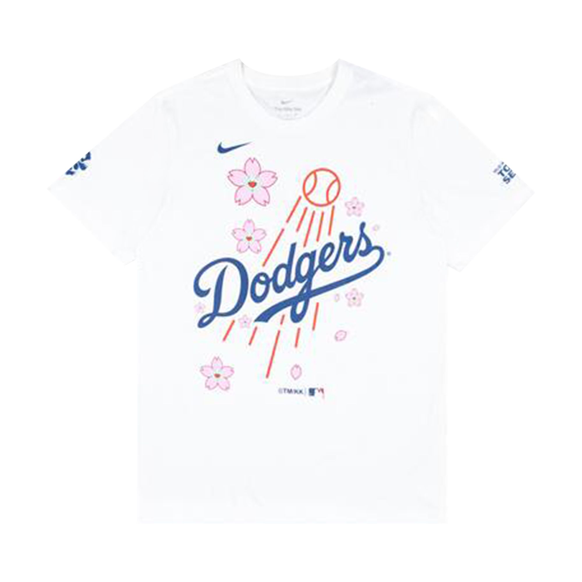 Pre-owned Nike X Takashi Murakami X Mlb World Tour Tokyo Series 2025 Dodgers Short-sleeve Tee 'white' | Men's