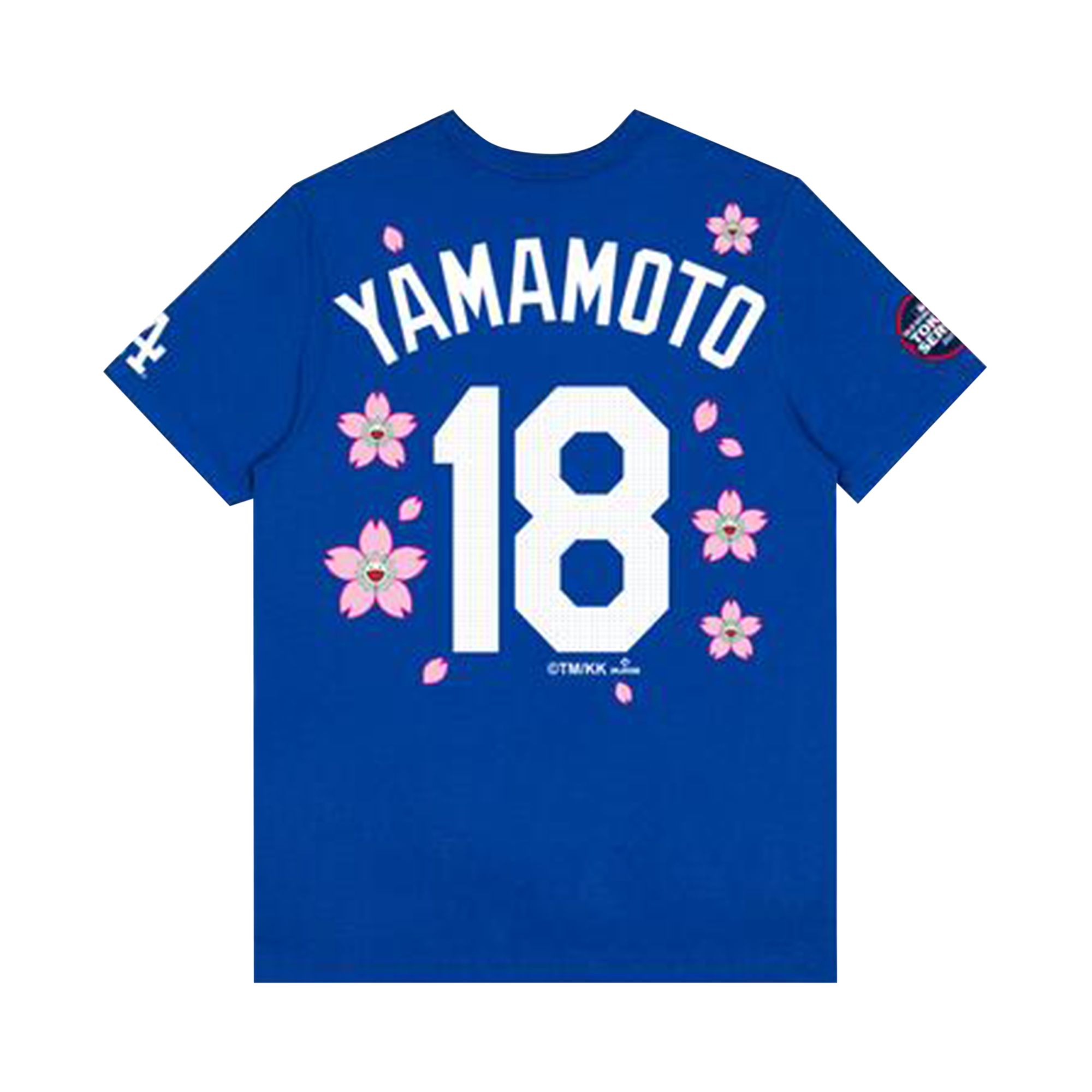 Pre-owned Nike X Takashi Murakami X Mlb World Tour Tokyo Series 2025 Yamamoto Dodgers Short-sleeve Tee 'blue'
