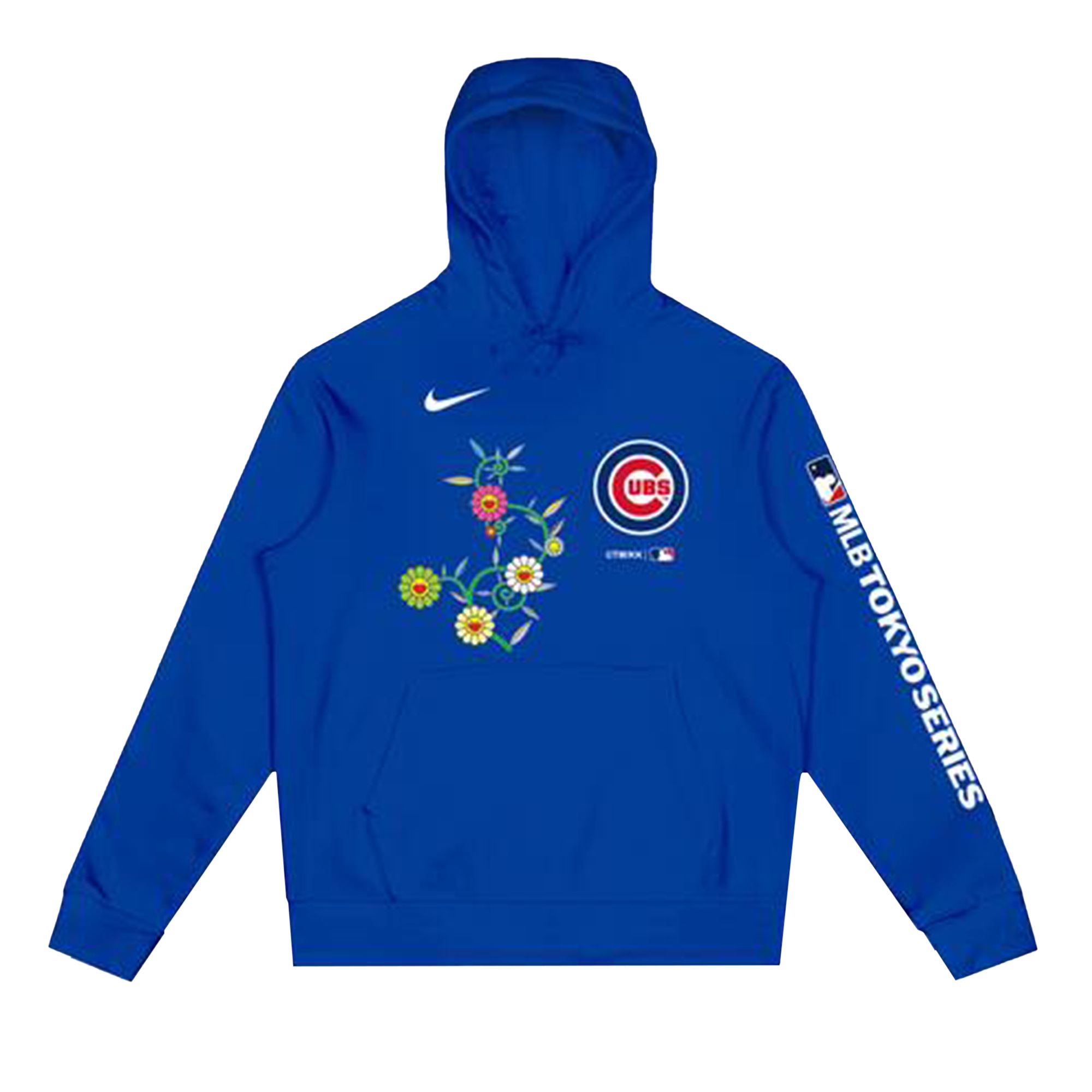 Pre-owned Nike X Takashi Murakami X Mlb World Tour Tokyo Series 2025 Cubs Hoodie 'blue' | Men's Size L