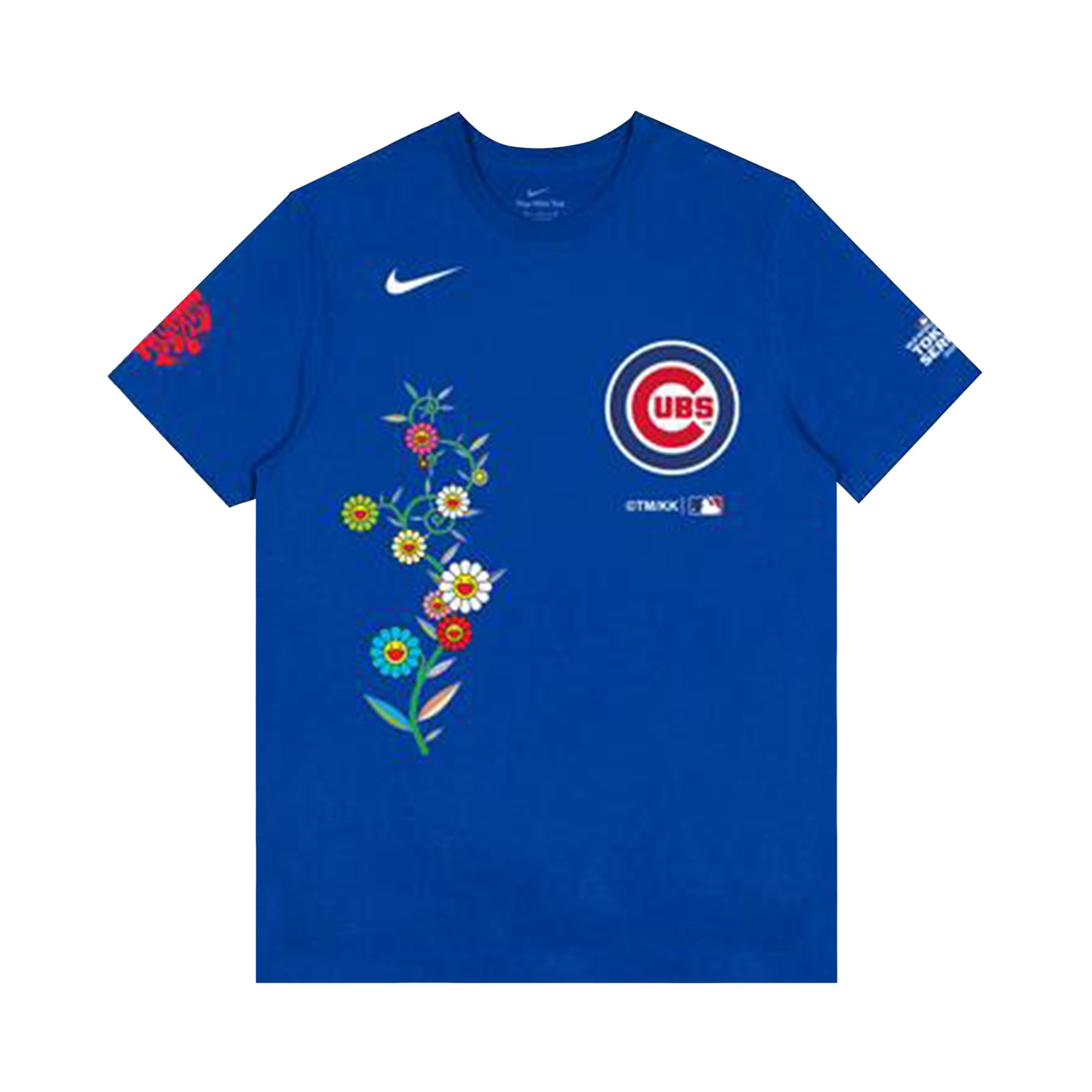 Pre-owned Nike X Takashi Murakami X Mlb World Tour Tokyo Series 2025 Cubs Short-sleeve Tee 'blue' | Men's Size