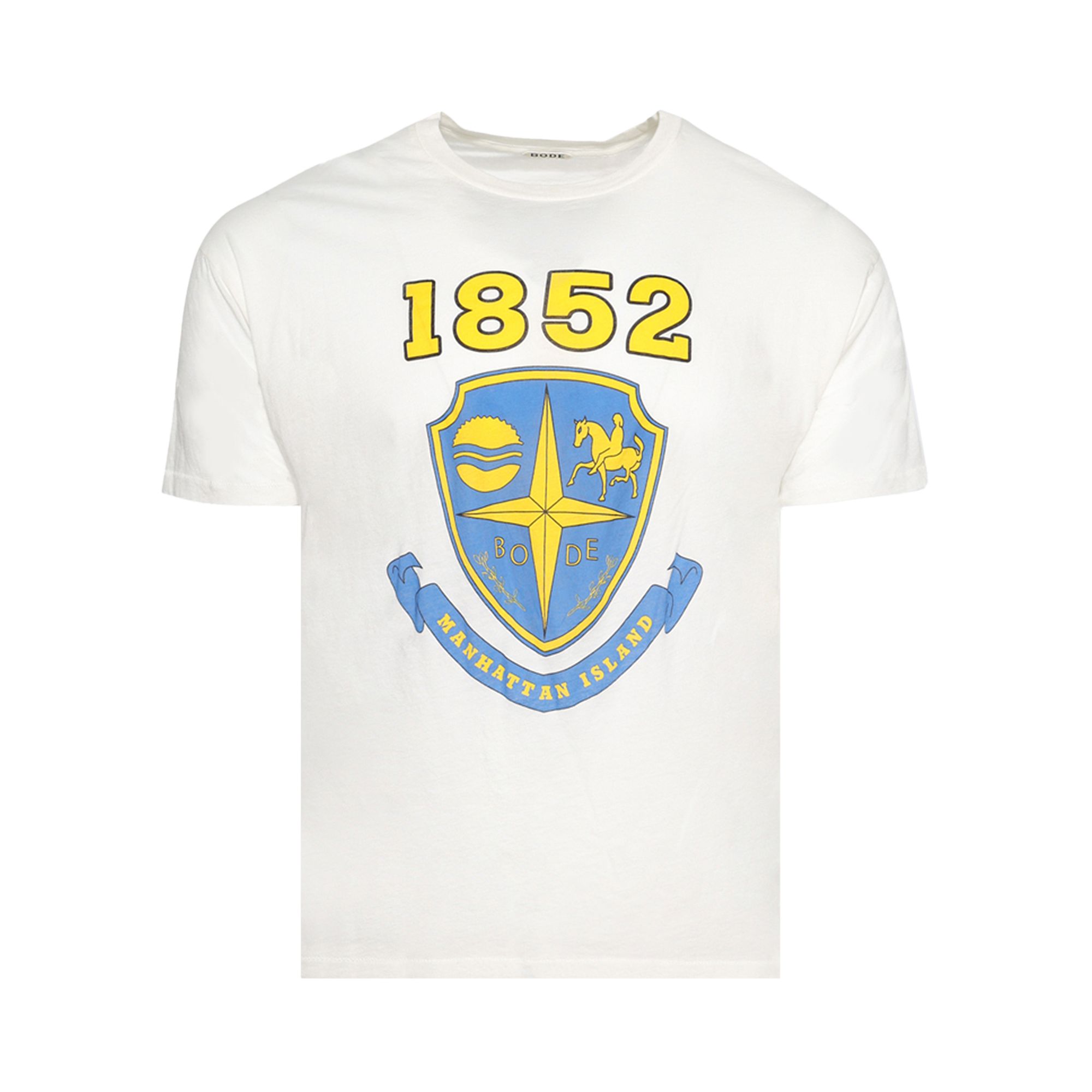 Pre-owned Bode Crest Boxy Tee 'cream' | White | Men's Size L