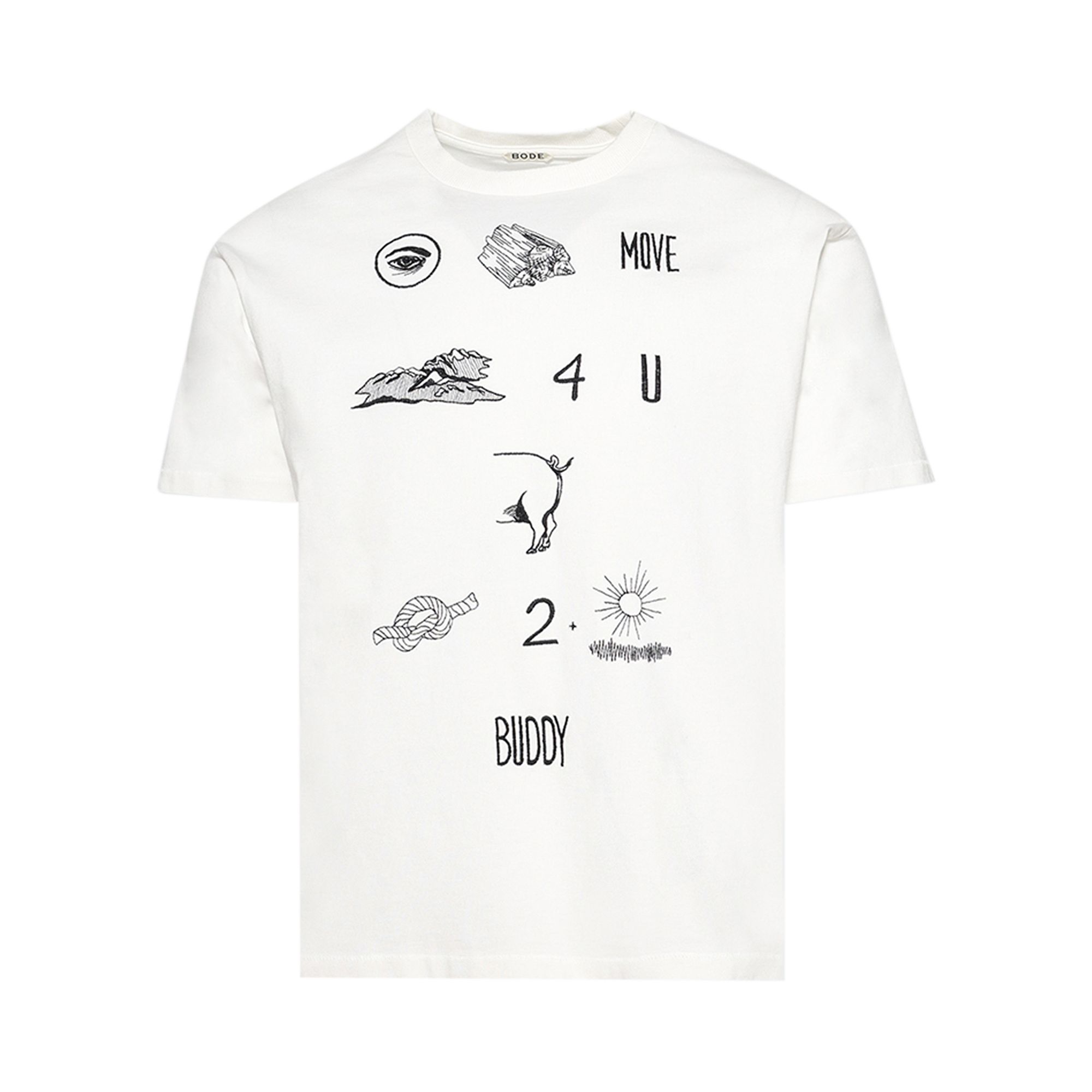 Pre-owned Bode Rebus Tee 'cream' | White | Men's Size Xxl