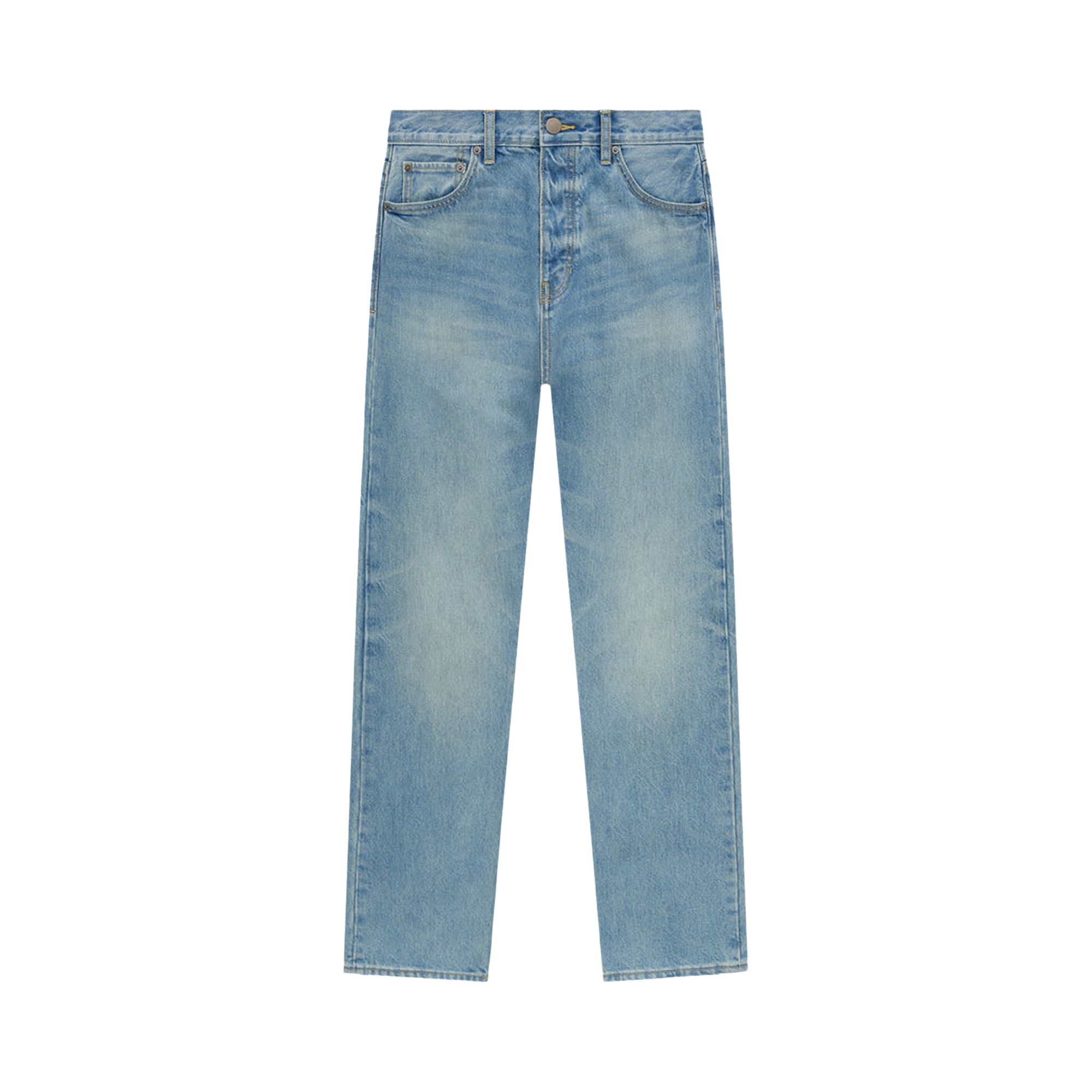Pre-owned Essentials Fear Of God  Denim 5-pocket Jeans 'vintage Blue' | Men's Size 29