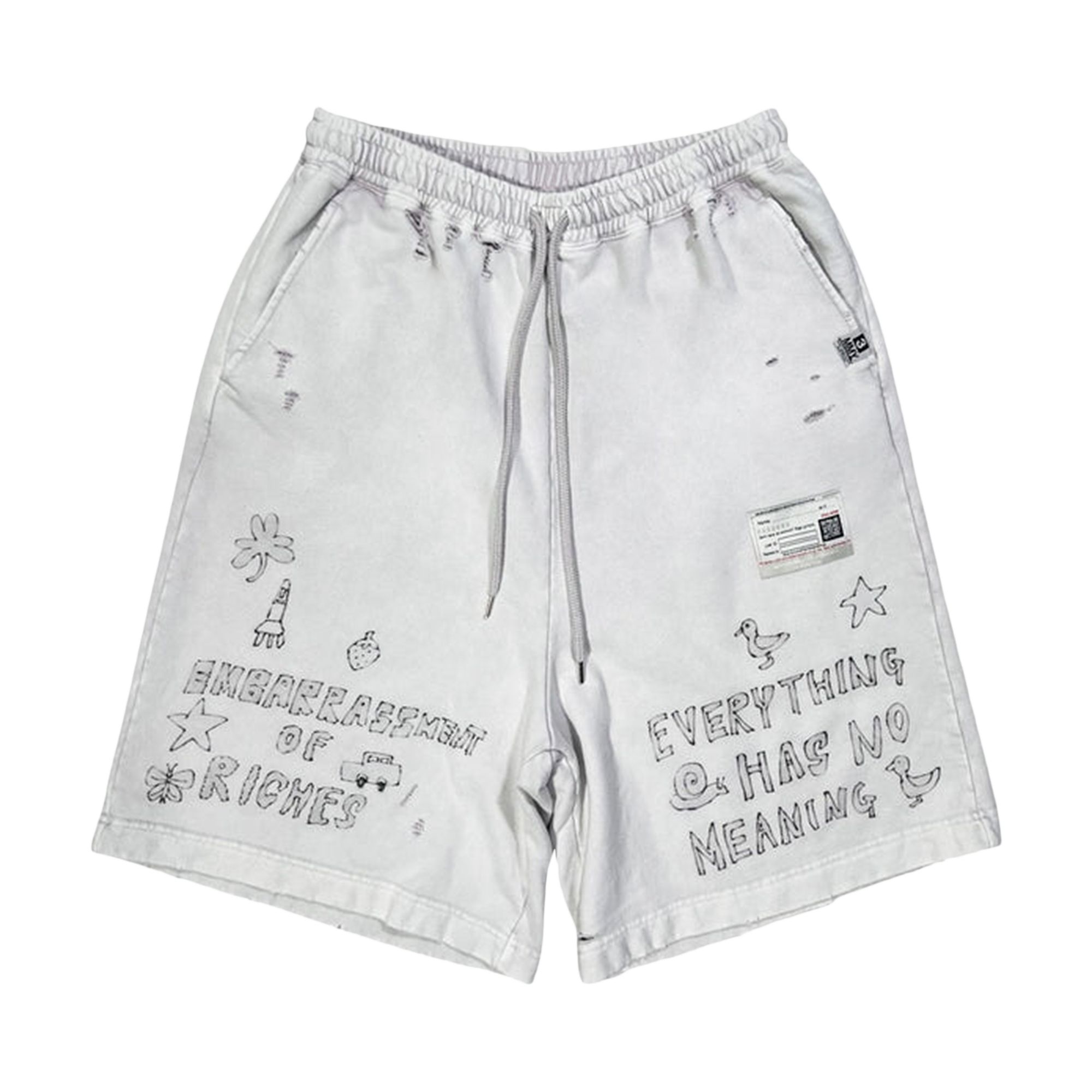 Pre-owned Miharayasuhiro Maison Mihara Yasuhiro Bleached Shorts 'pink' | Men's Size 52