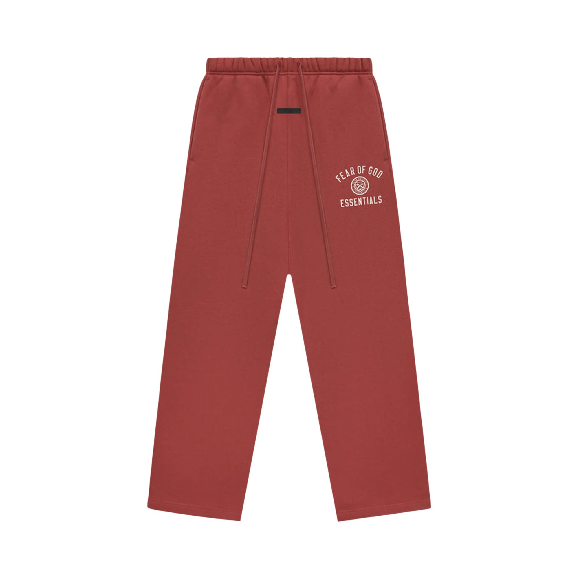 Pre-owned Essentials Fear Of God  Fleece Relaxed Sweatpants 'crimson' | Red | Men's Size Xxl