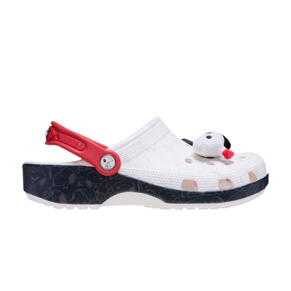 Pre-owned Crocs Peanuts X Classic Clog 'snoopy' In White