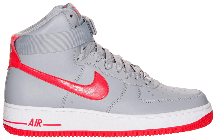 Nike Air Force 1 High 07 Wolf Grey Hyper Red