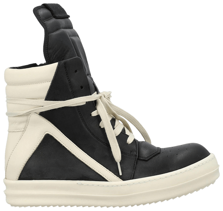 Rick Owens Wmns Lido Geobasket High Black Milk