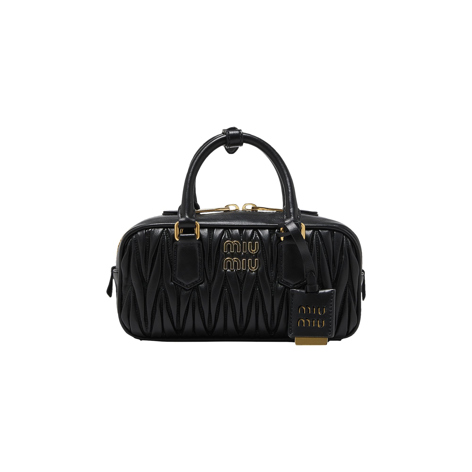 Pre-owned Miu Miu Arcadie Matelasse Nappa Bag 'black' | Women's Size Onesize