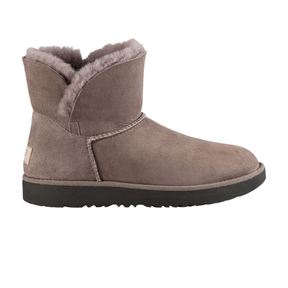 Pre-owned Ugg Wmns Classic Cuff Mini 'stormy Grey' | Women's Size 5 In Gray