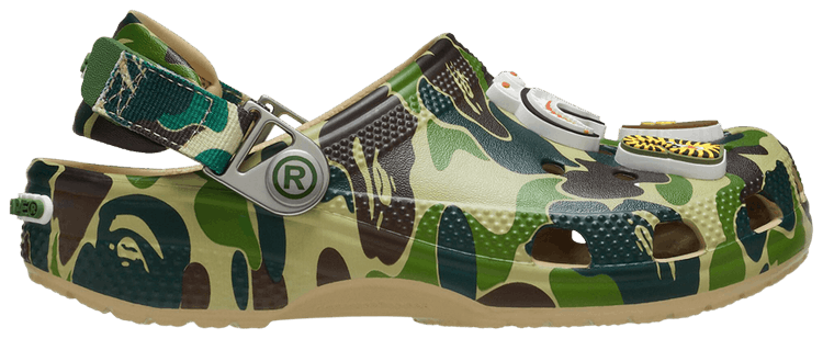 Buy BAPE x Classic Clog Kids 'ABC Camo - Green' - 210285 212 Buy BAPE x Classic Clog Kids 'ABC Camo - Green' - 210285 212
