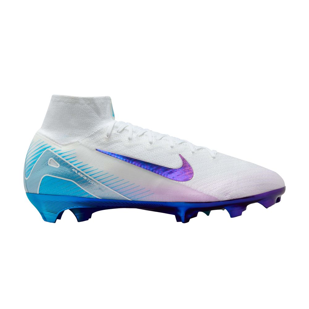 Pre-owned Nike Zoom Mercurial Superfly 10 Elite As Fg 'chromatic Pack' | White | Men's Size 7