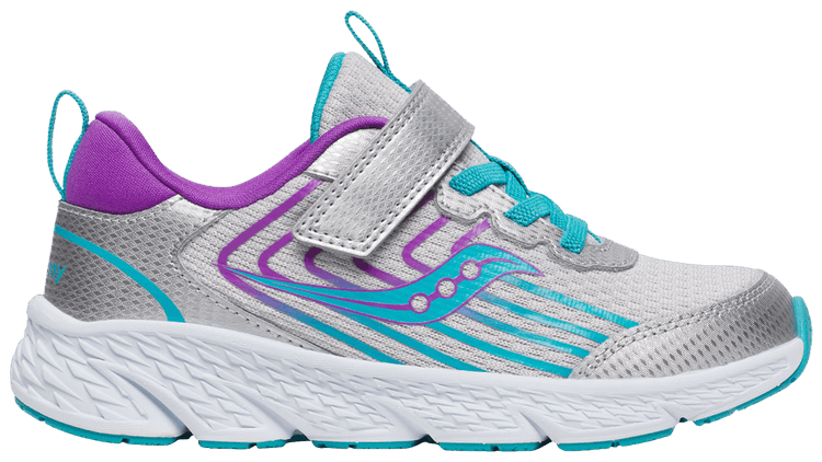 Saucony Wind 30 AC Big Kid Silver Turquoise