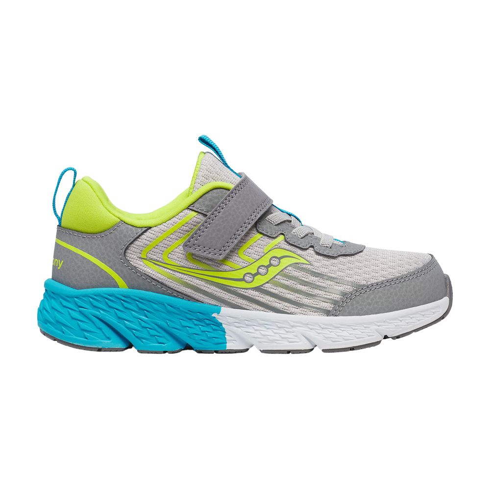 Pre-owned Saucony Wind 3.0 A/c Big Kid 'grey Green' | Kid's Size 12 In Gray