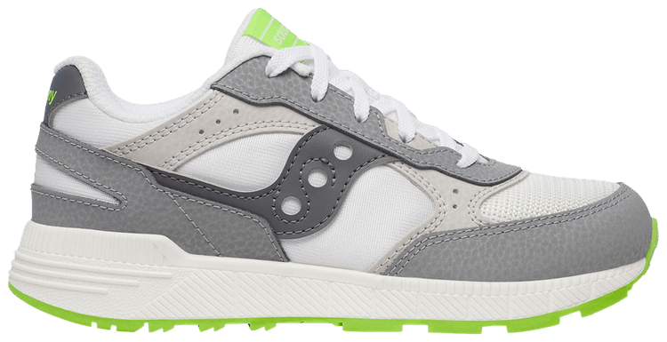 Saucony Eclipse KDZ Big Kid White Grey Lime
