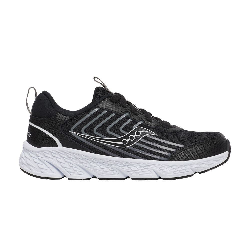 Pre-owned Saucony Wind 3.0 Lace Big Kid 'black White' | Kid's Size 4.5