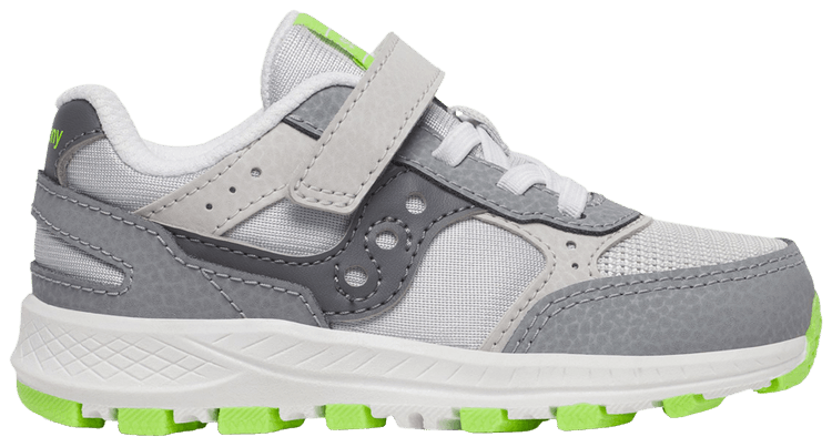 Saucony Eclipse Little Kid White Grey Lime