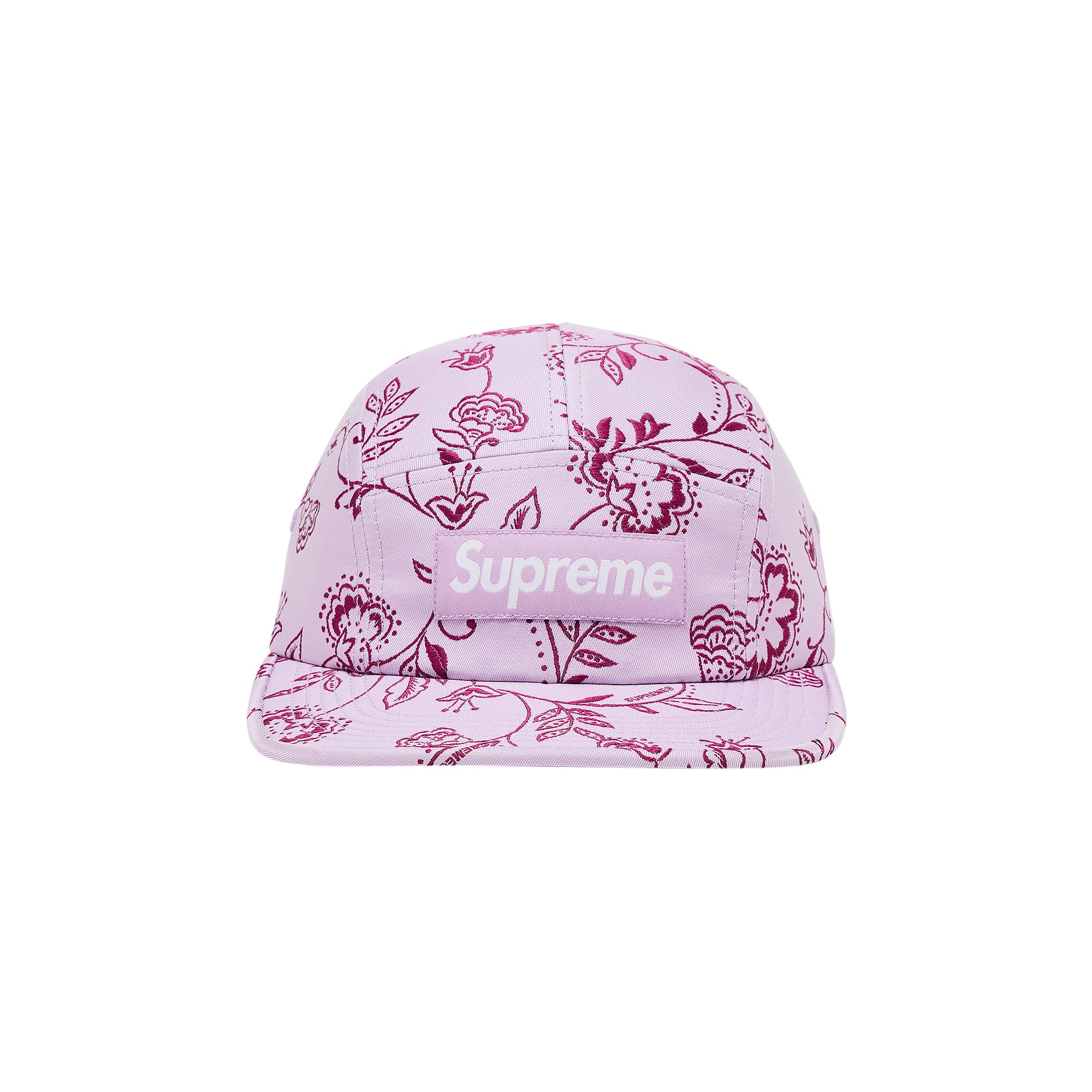 Pre-owned Supreme Floral Jacquard Camp Cap 'lavender' | Purple | Men's Size Onesize