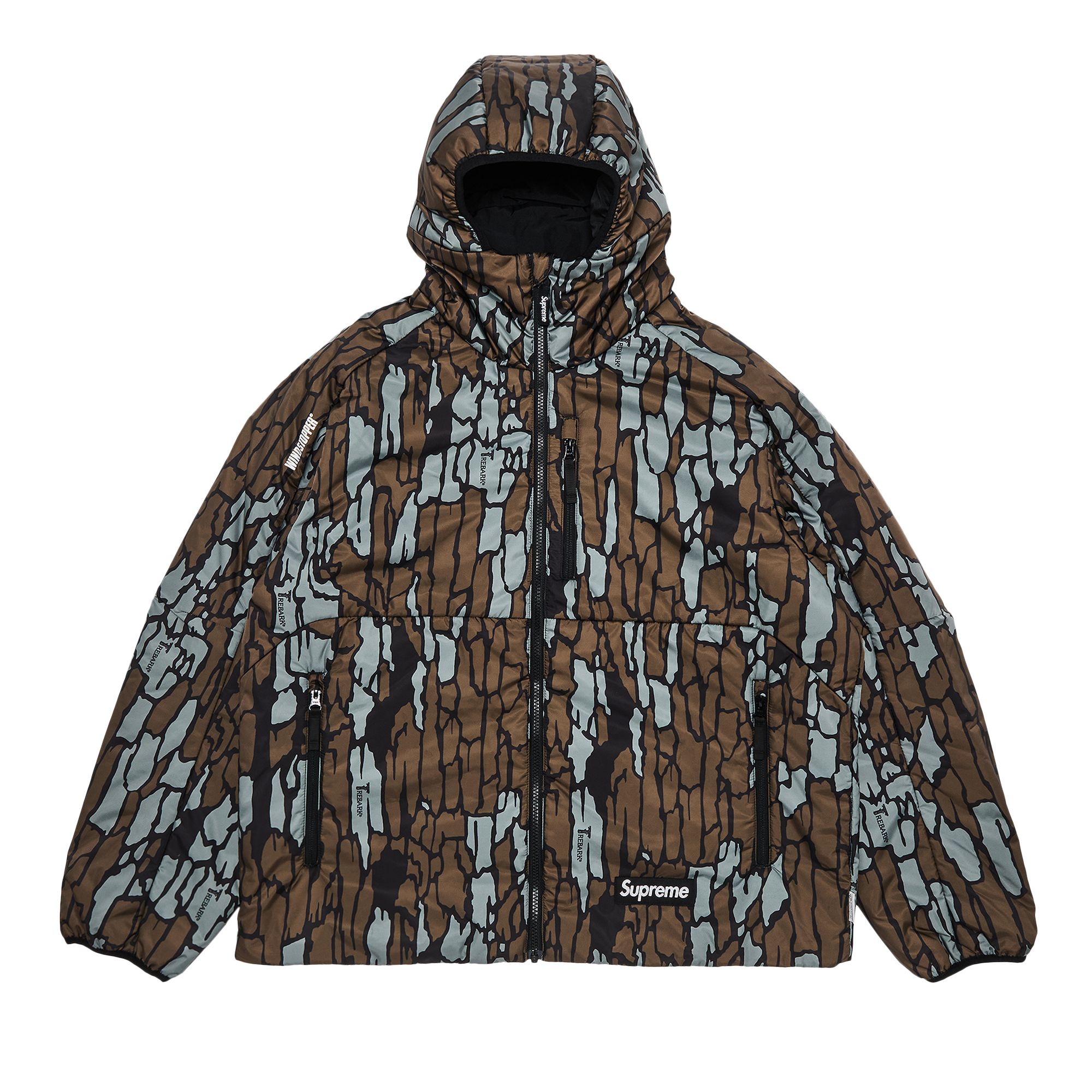 Pre-owned Supreme Windstopper Insulated Hooded Jacket 'mossy Oak Trebark Camo' | Multi-color | Men's Size Xxl