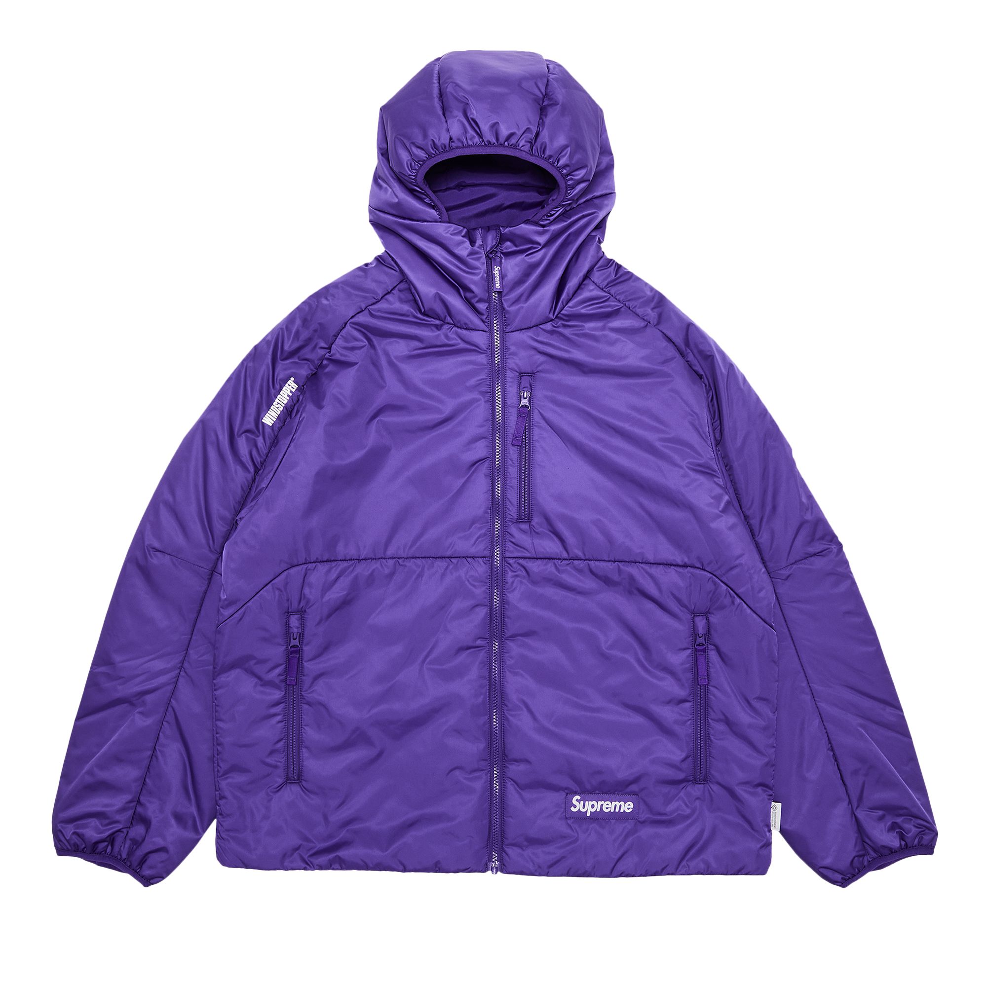 Pre-owned Supreme Windstopper Insulated Hooded Jacket 'purple' | Men's Size M
