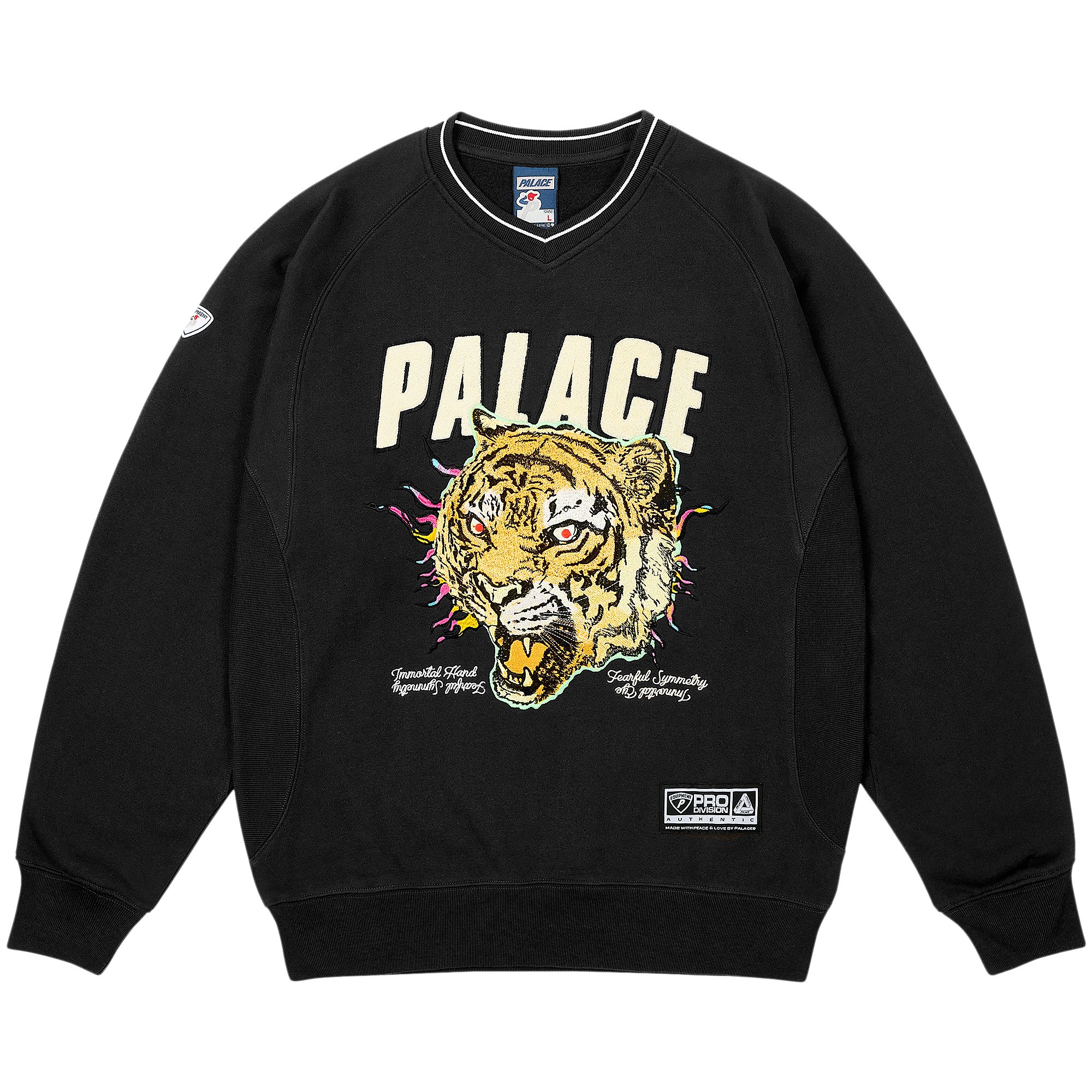 Pre-owned Palace Tora Tora Crew 'black' | Men's Size Xl