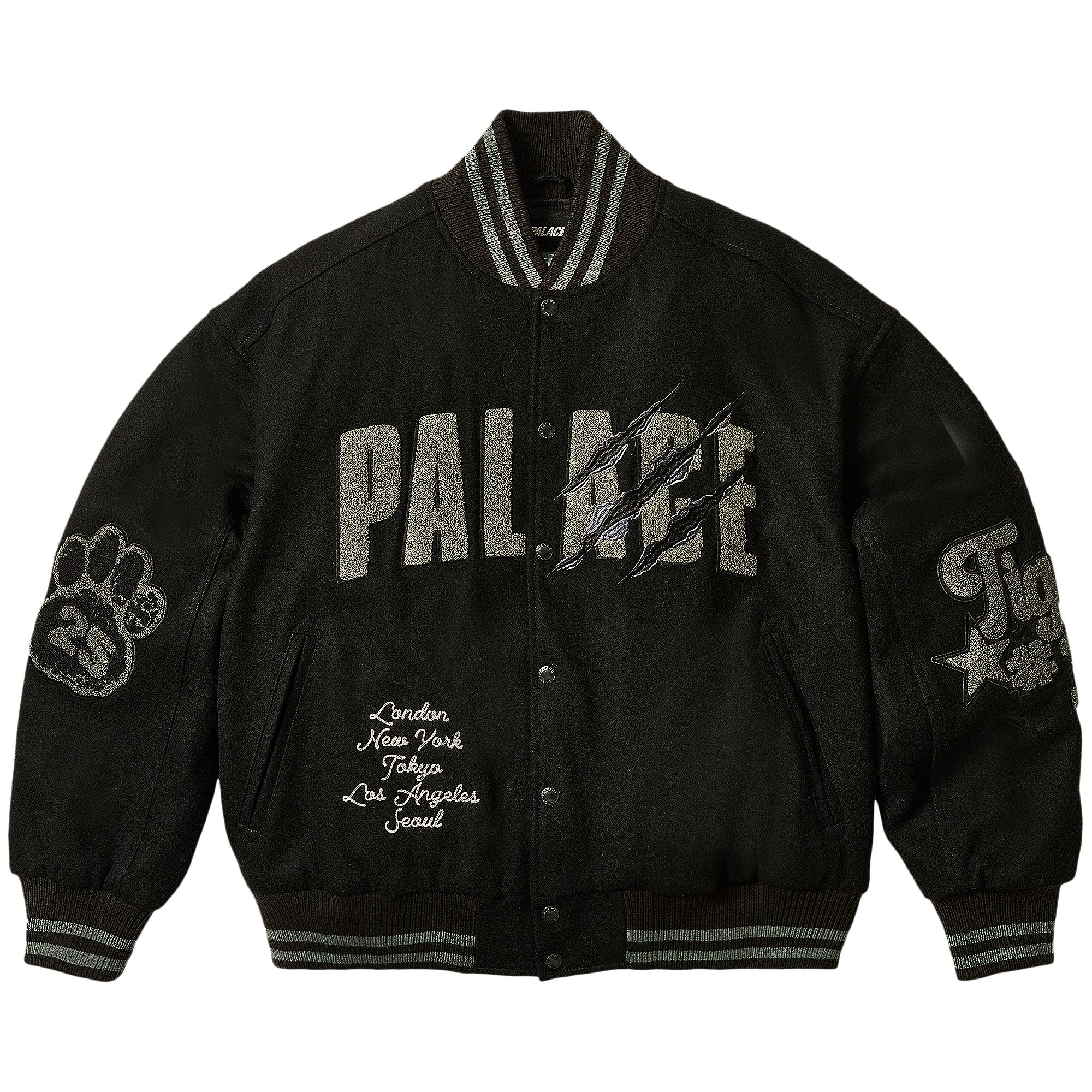 Pre-owned Palace Tora Tora Varsity Jacket 'black' | Men's Size M