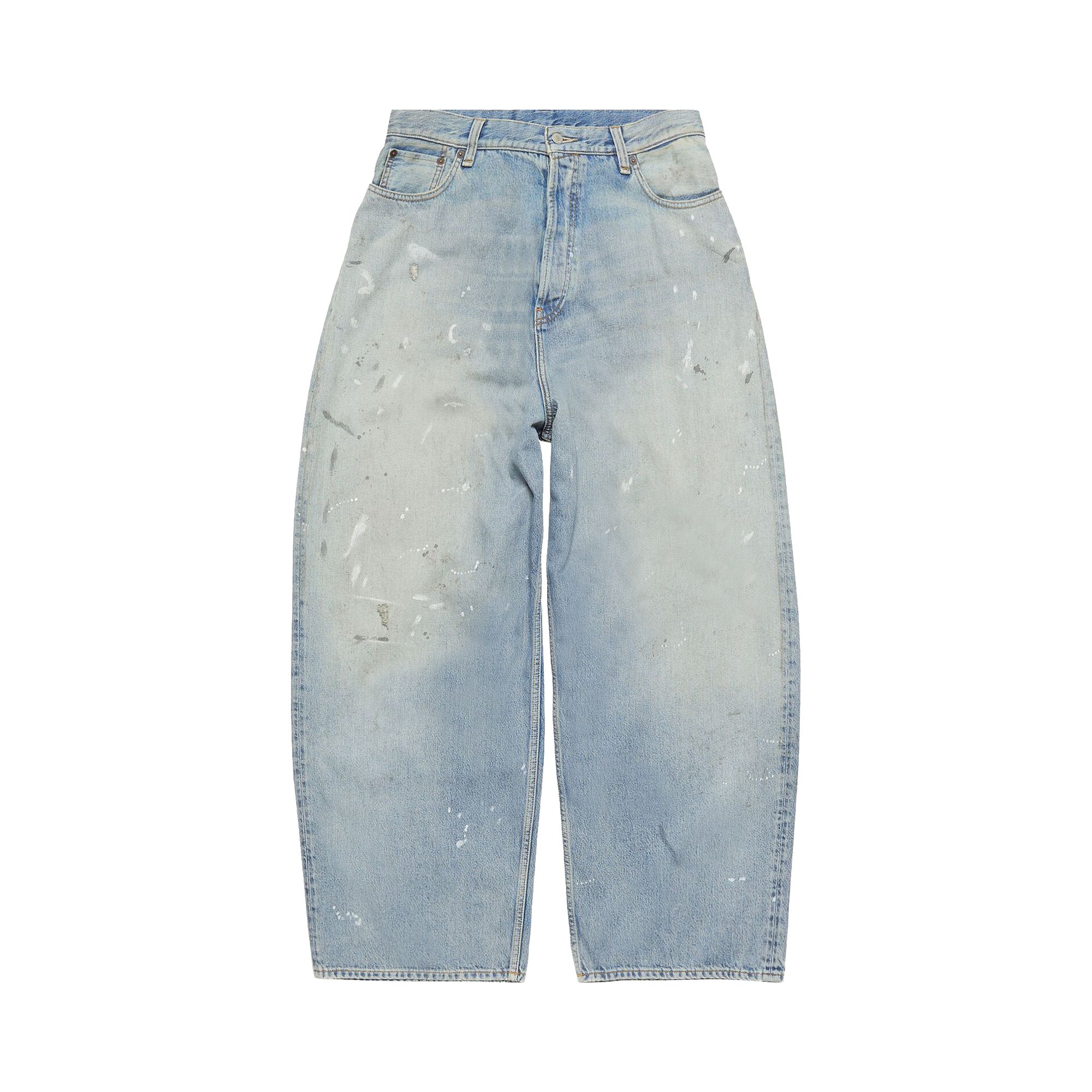 Pre-owned Acne Studios Super Baggy Fit Jeans 'light Blue' | Men's Size 46