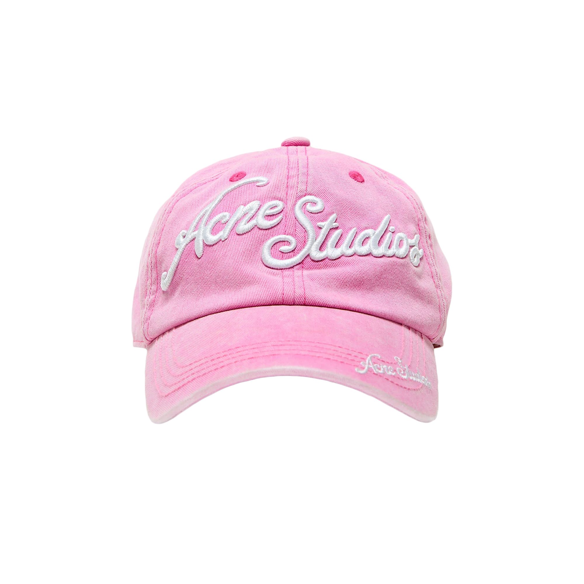 Pre-owned Acne Studios Logo Baseball Cap 'bubble Pink' | Men's Size Onesize