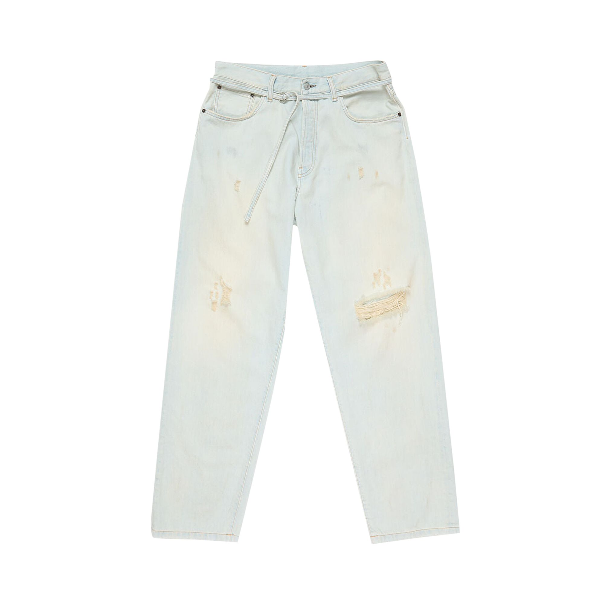 Pre-owned Acne Studios 1991 Toj Loose Fit Jeans 'light Blue/white' | Men's Size 31