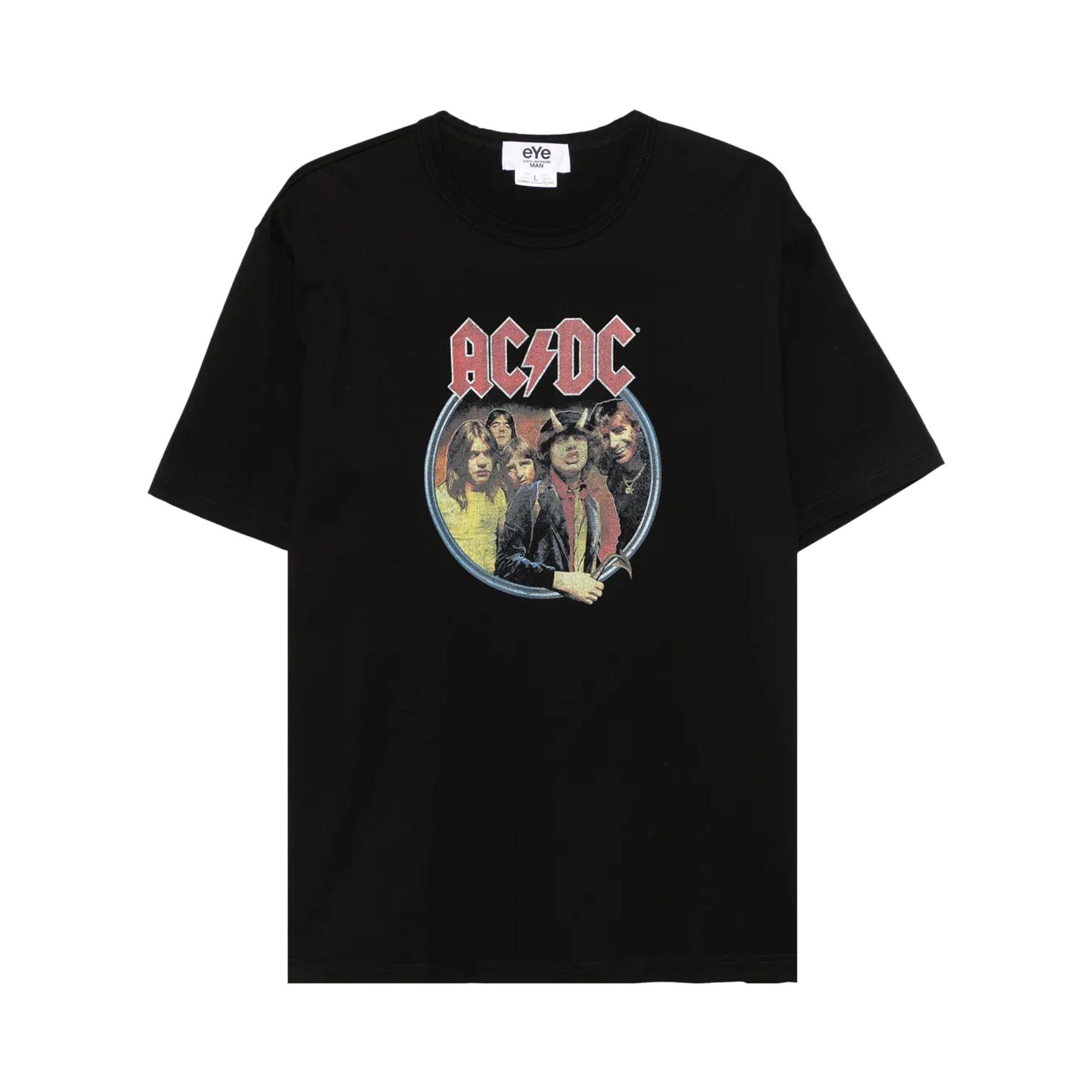 Pre-owned Junya Watanabe Acdc T-shirt 'black' | Men's Size L