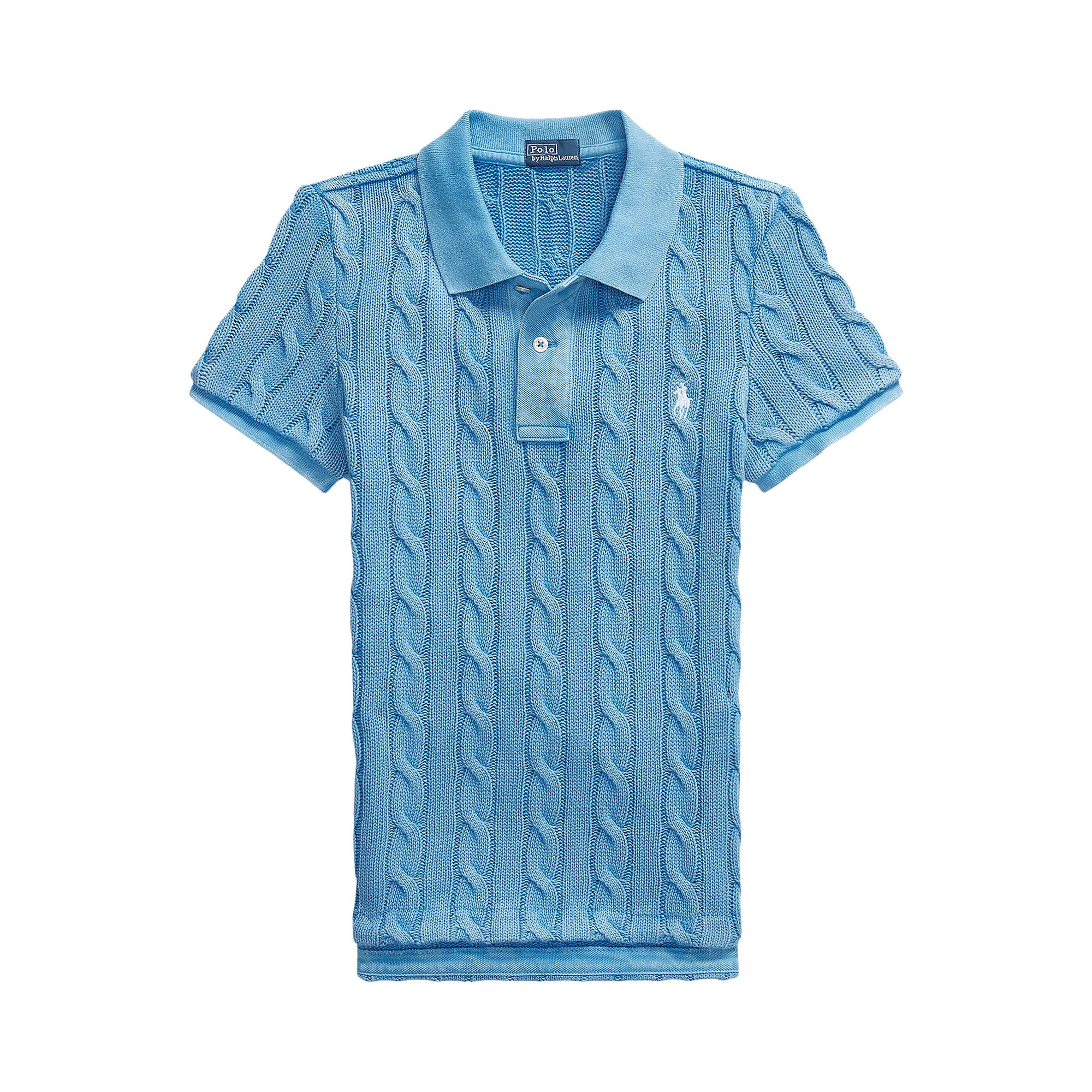 Pre-owned Polo Ralph Lauren Short-sleeve Polo Shirt 'colby Blue' | Women's Size S