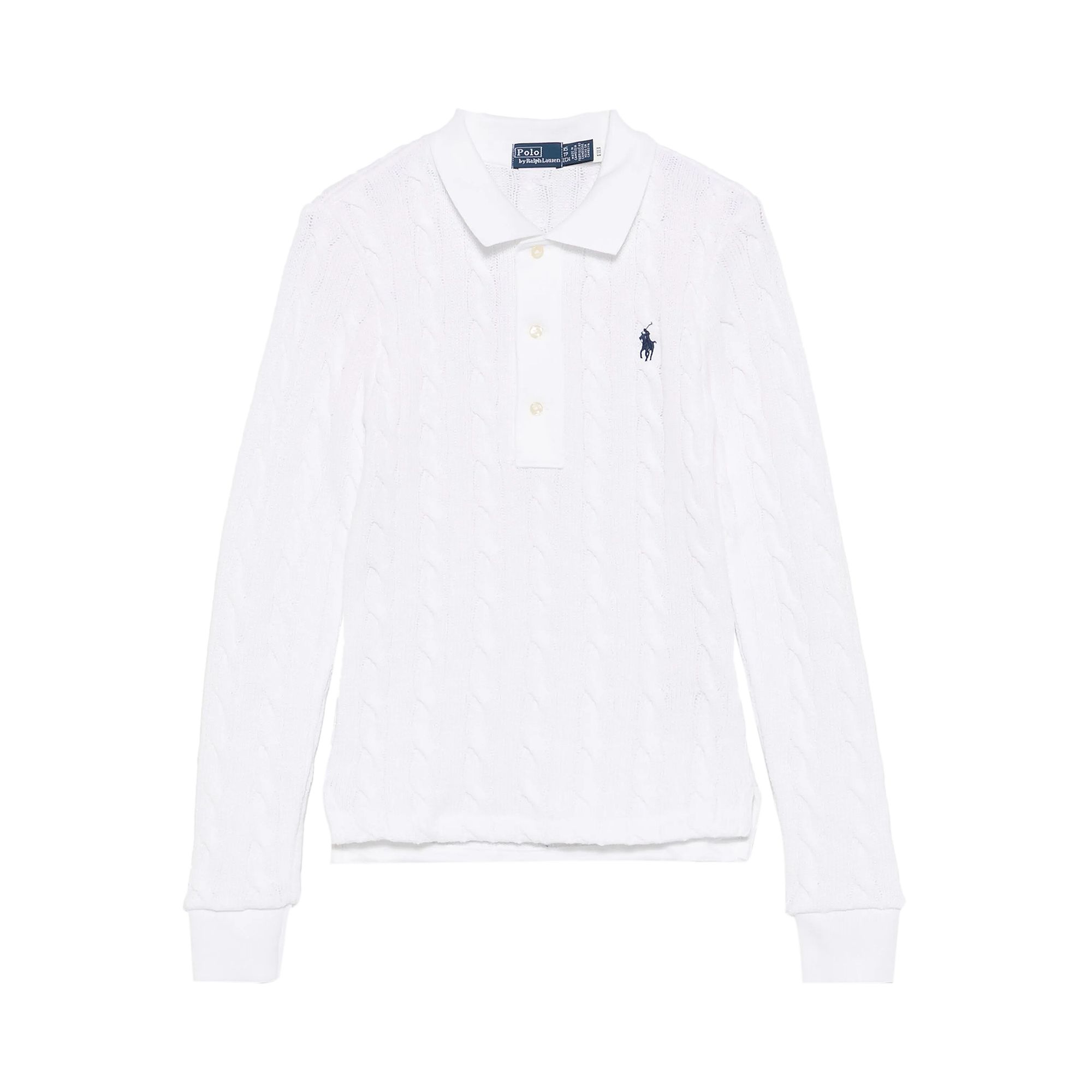 Pre-owned Polo Ralph Lauren Short-sleeve Polo Shirt 'white' | Women's Size L