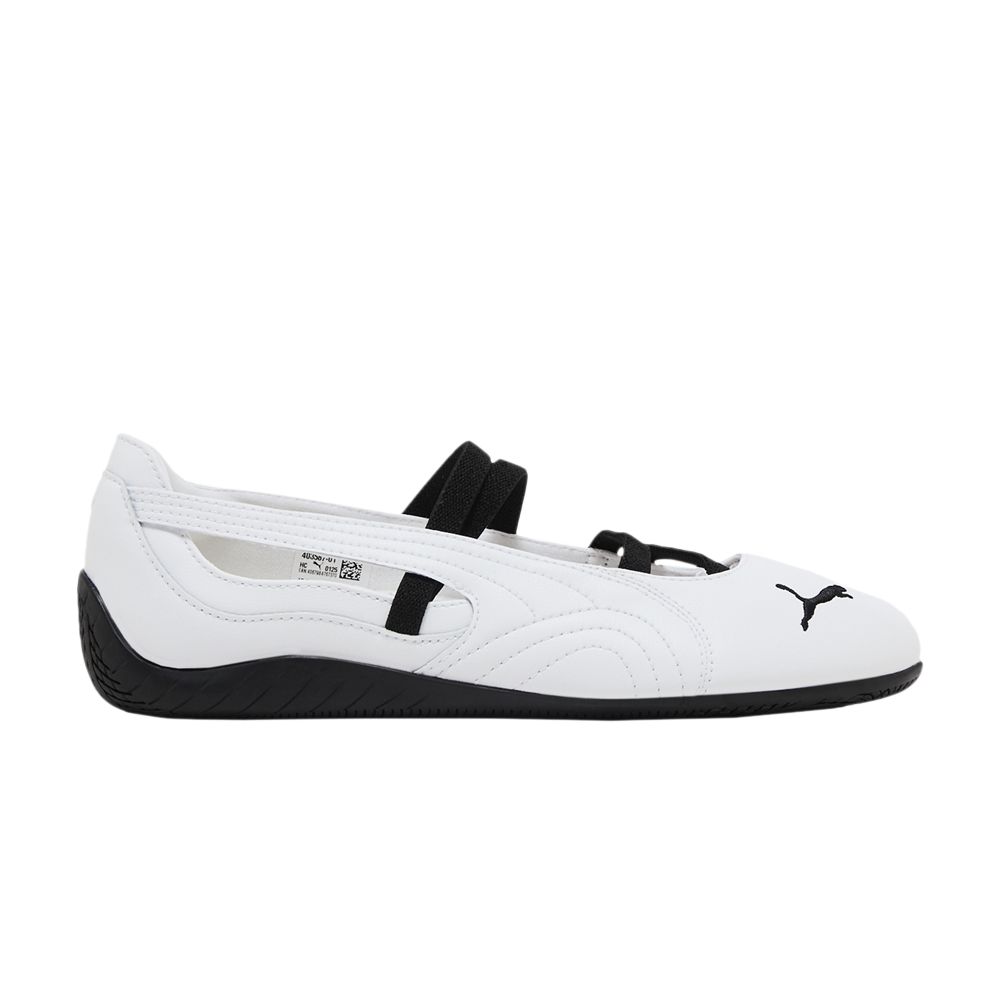 Pre-owned Puma Wmns Speedcat Ballet Leather 'white Black' | Women's Size 7.5